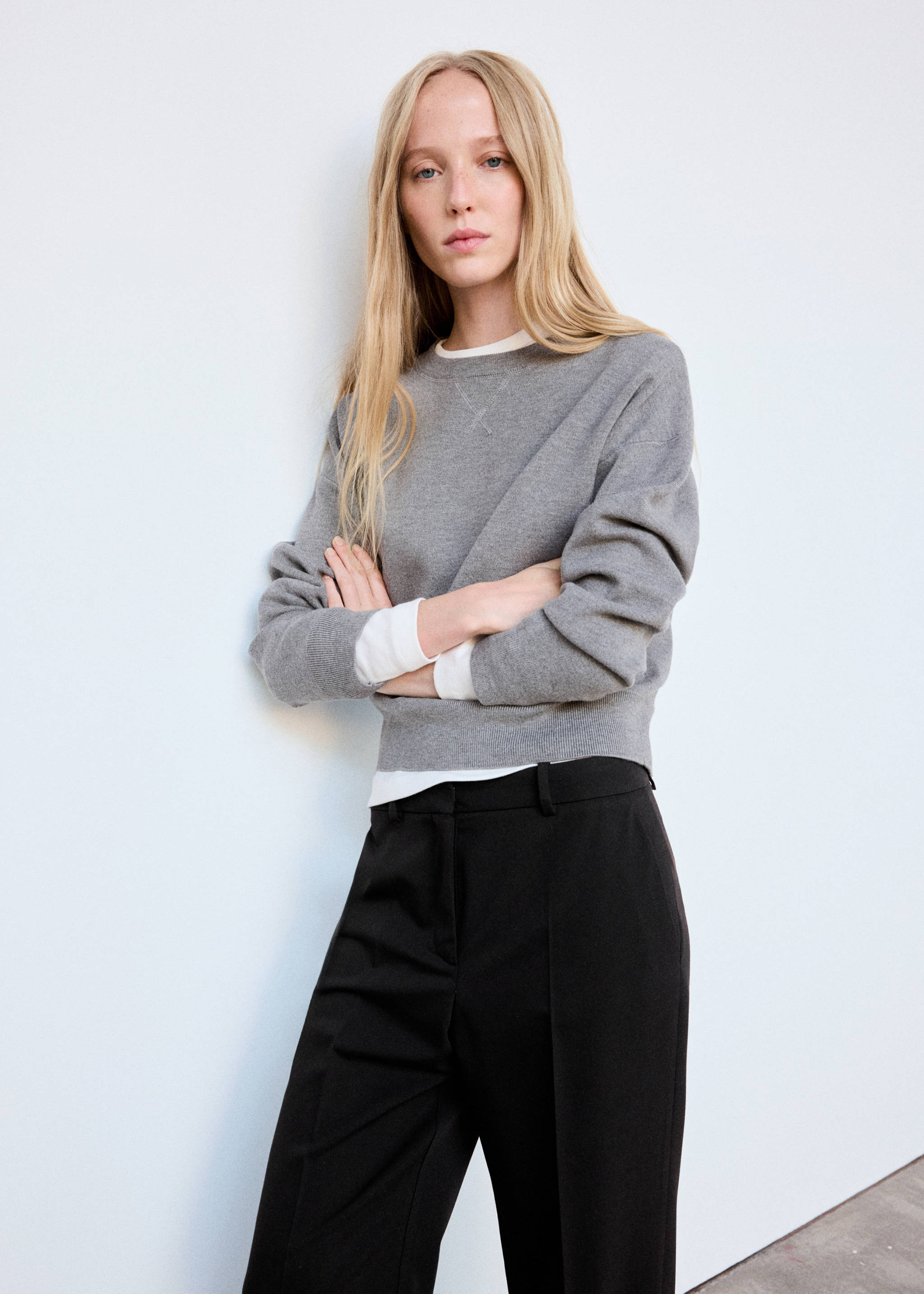 Straight suit trousers - Details of the article 3