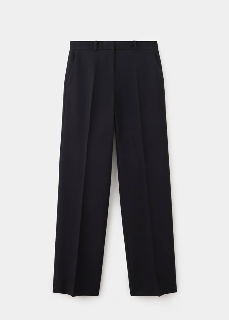 Straight suit trousers — Black