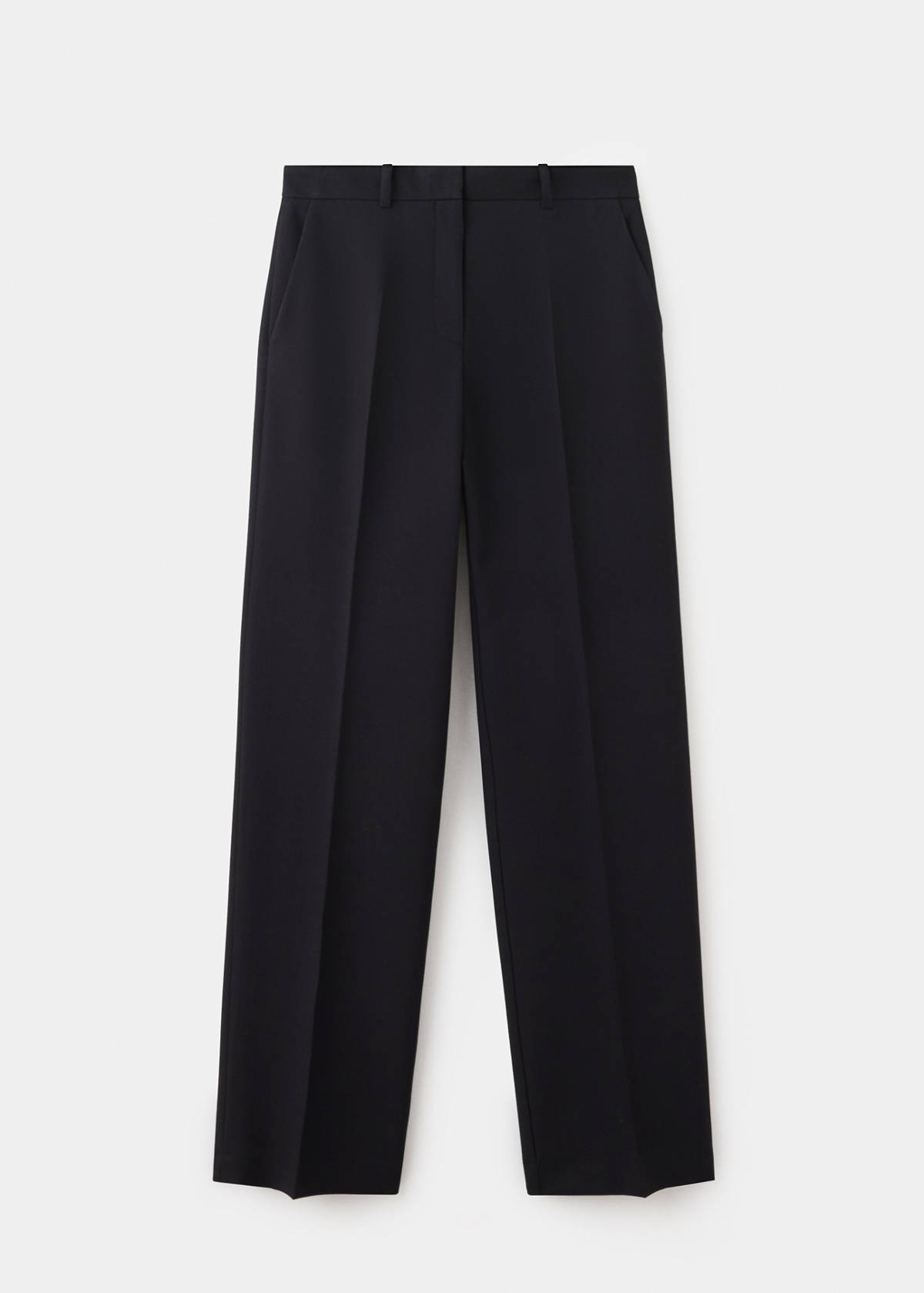 Straight suit trousers — Black