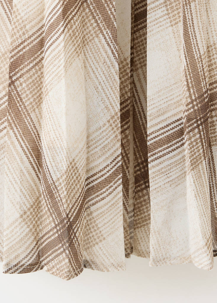 Checked pleated skirt - thumbnail 7
