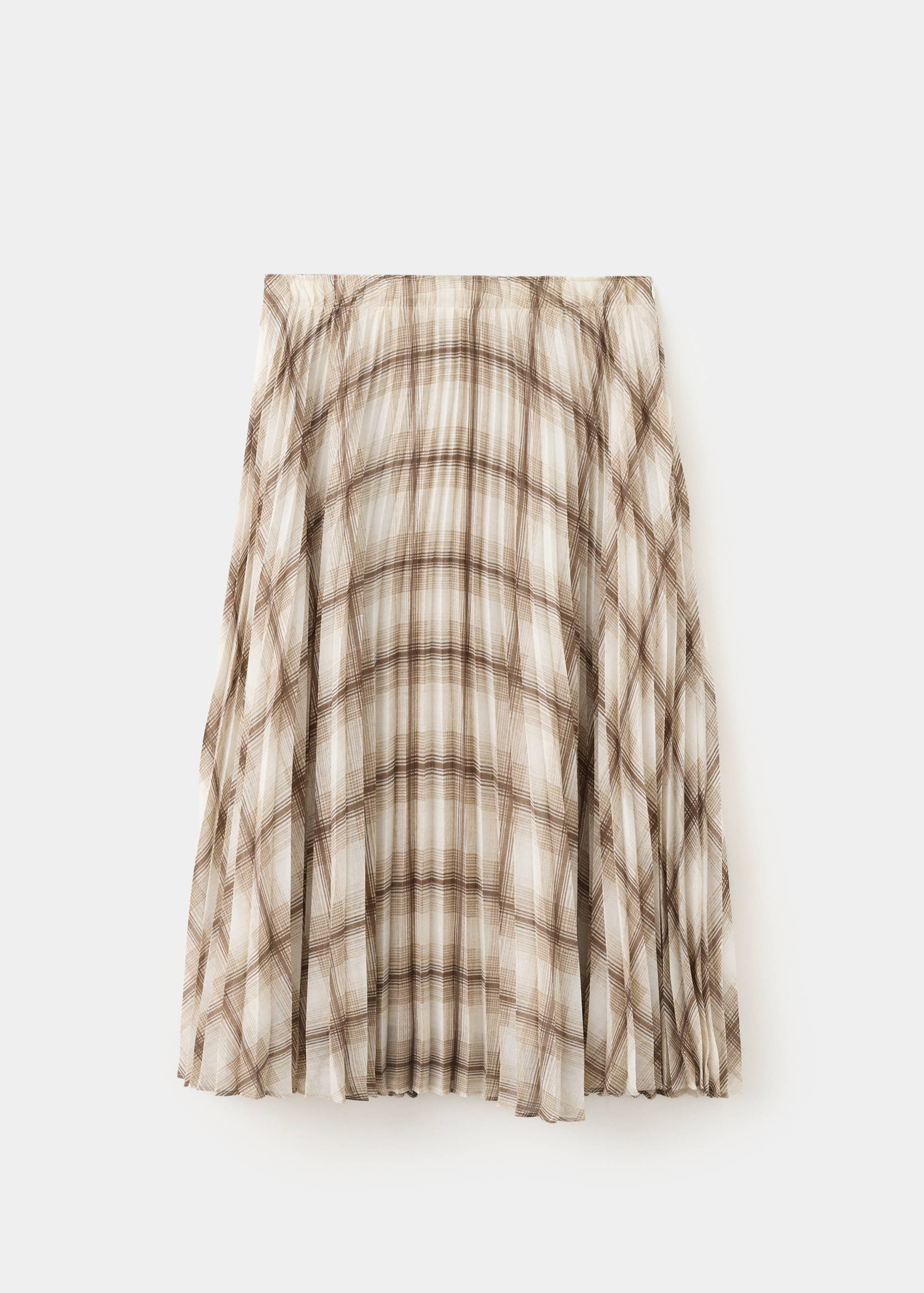 Checked pleated skirt - Article without model