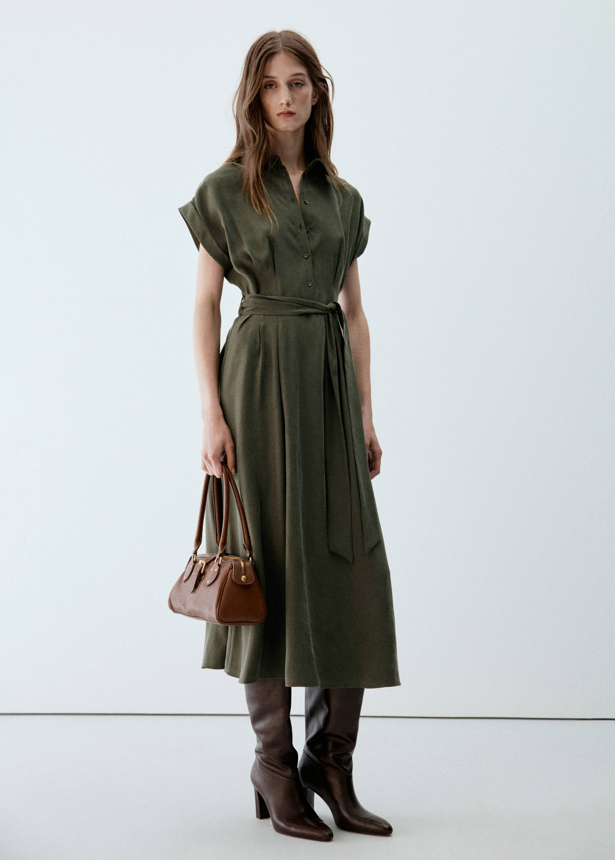 Modal shirt dress - General plane