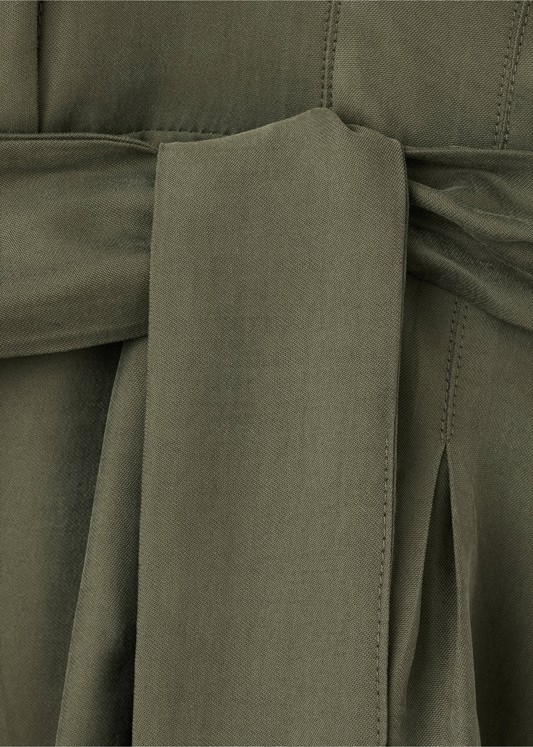 Modal shirt dress - Details of the article 0, Khaki. Ref: 37095862-00.