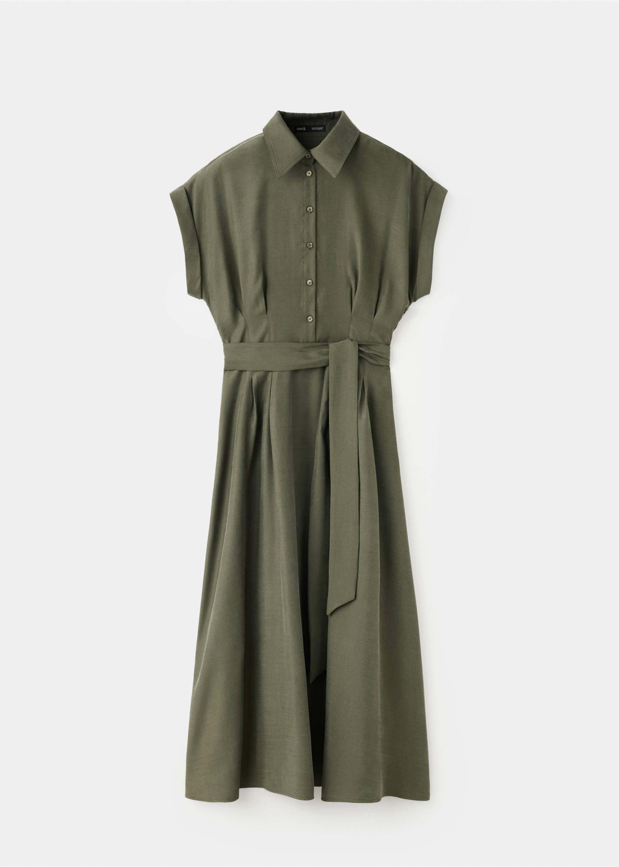 Modal shirt dress - Article without model, Khaki. Ref: 37095862-00.