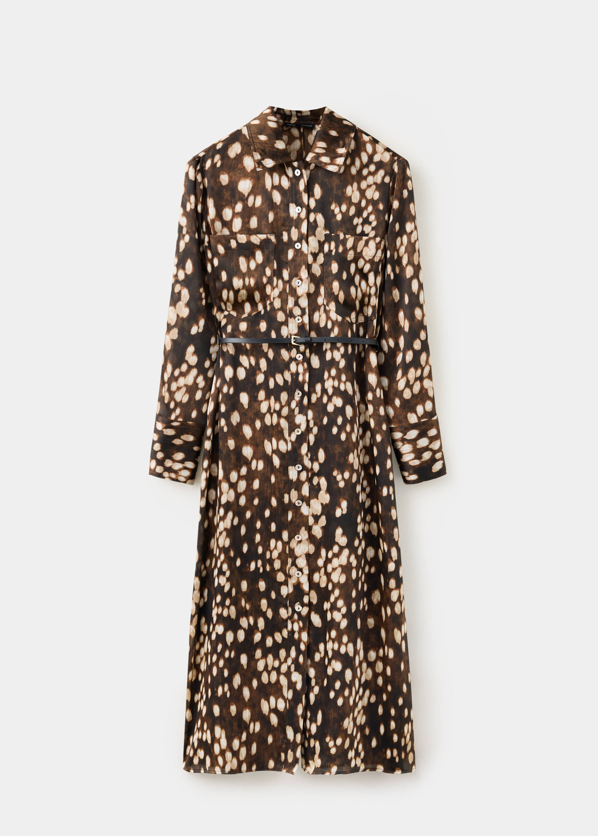 Printed shirt dress - Article without model