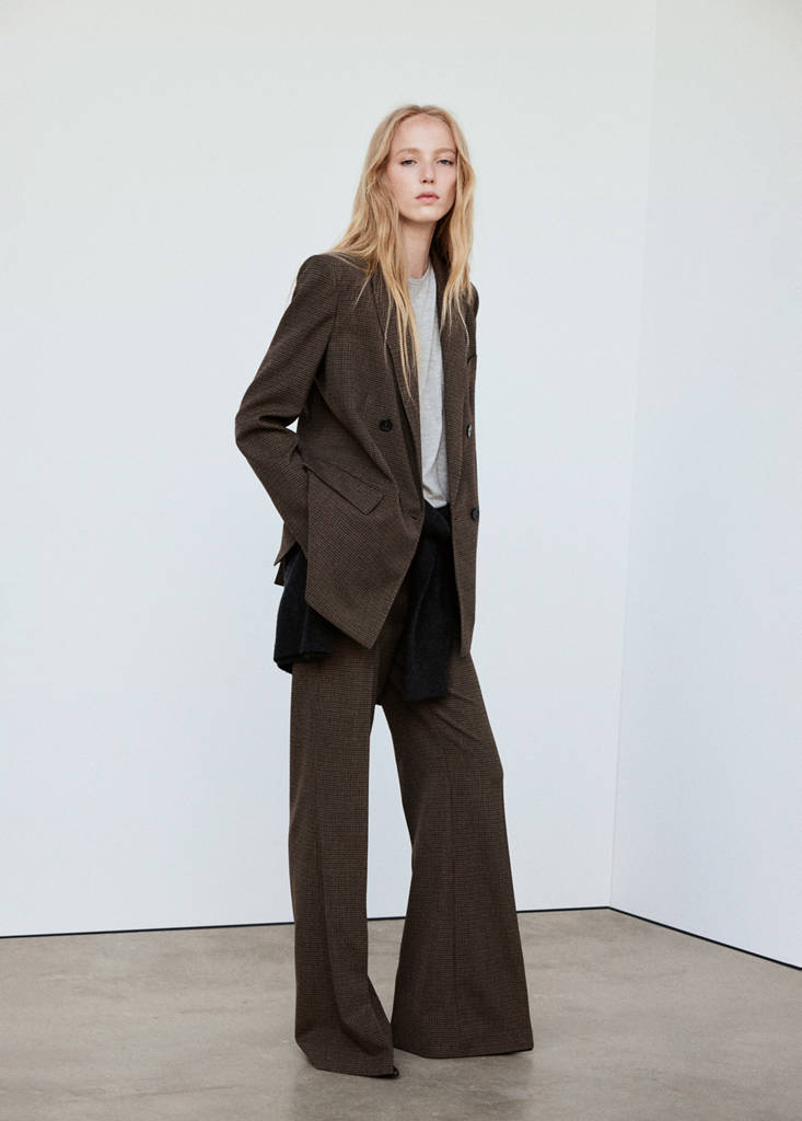Houndstooth suit trousers — Chocolate