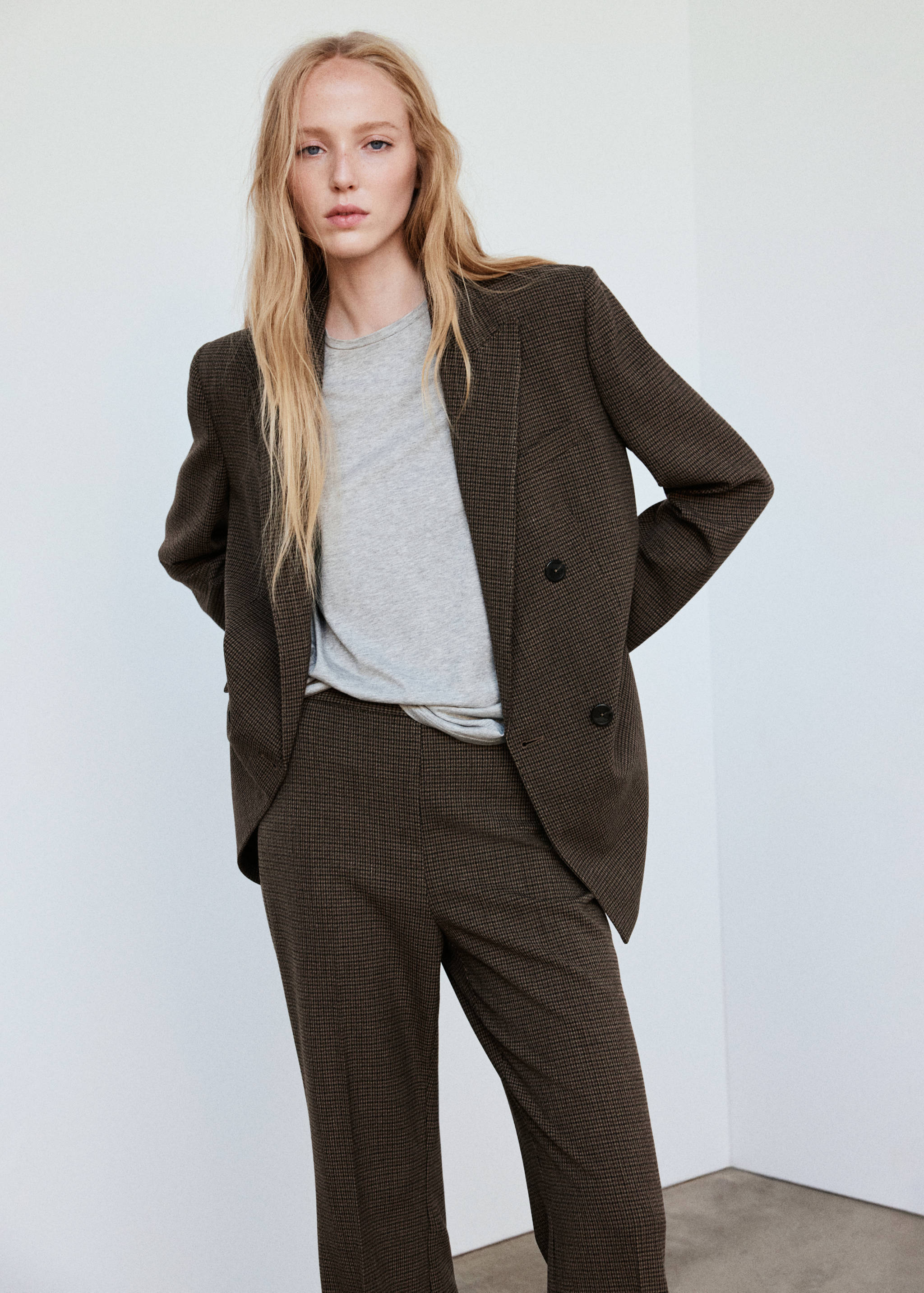Pantalon de costume en pied-de-poule - Détail de l'article 1