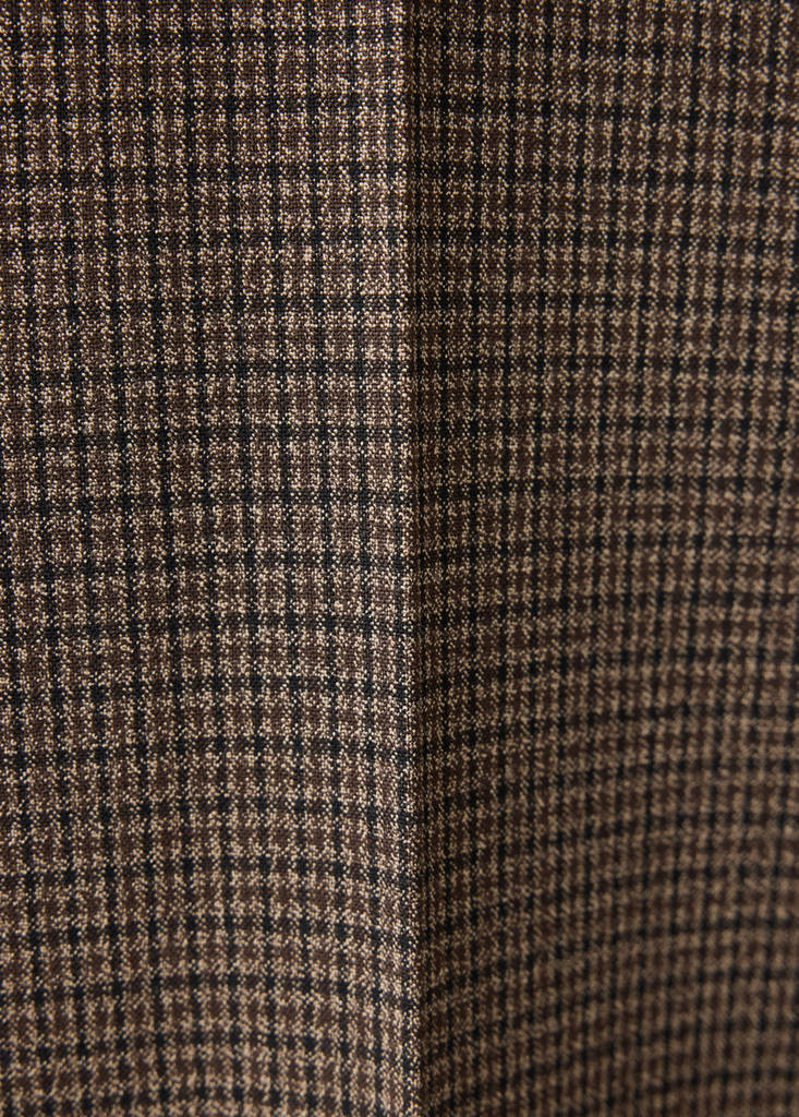 Houndstooth suit trousers — Chocolate