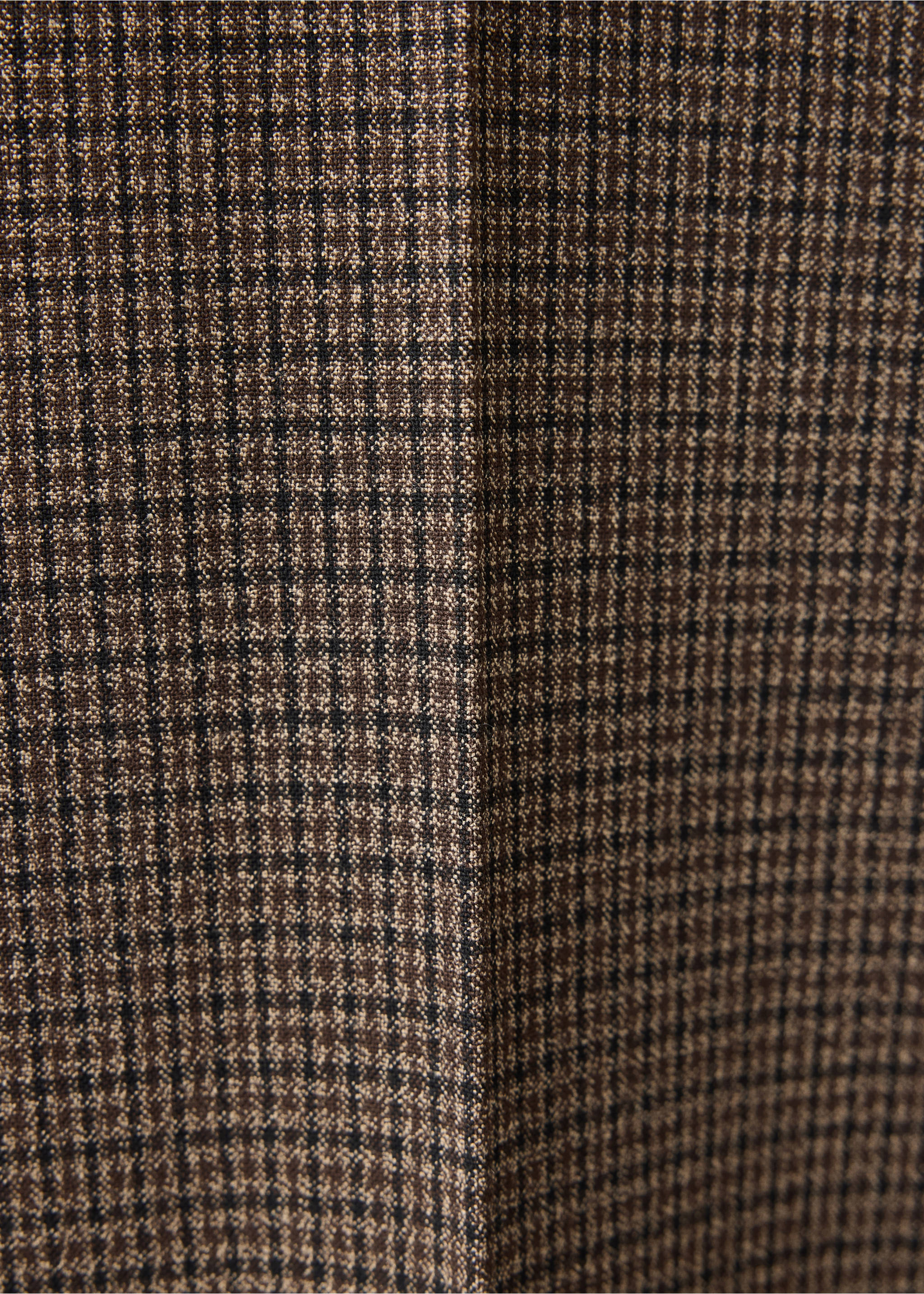 Pantalon de costume en pied-de-poule - Détail de l'article 0, Chocolat. Ref: 37095864-00.