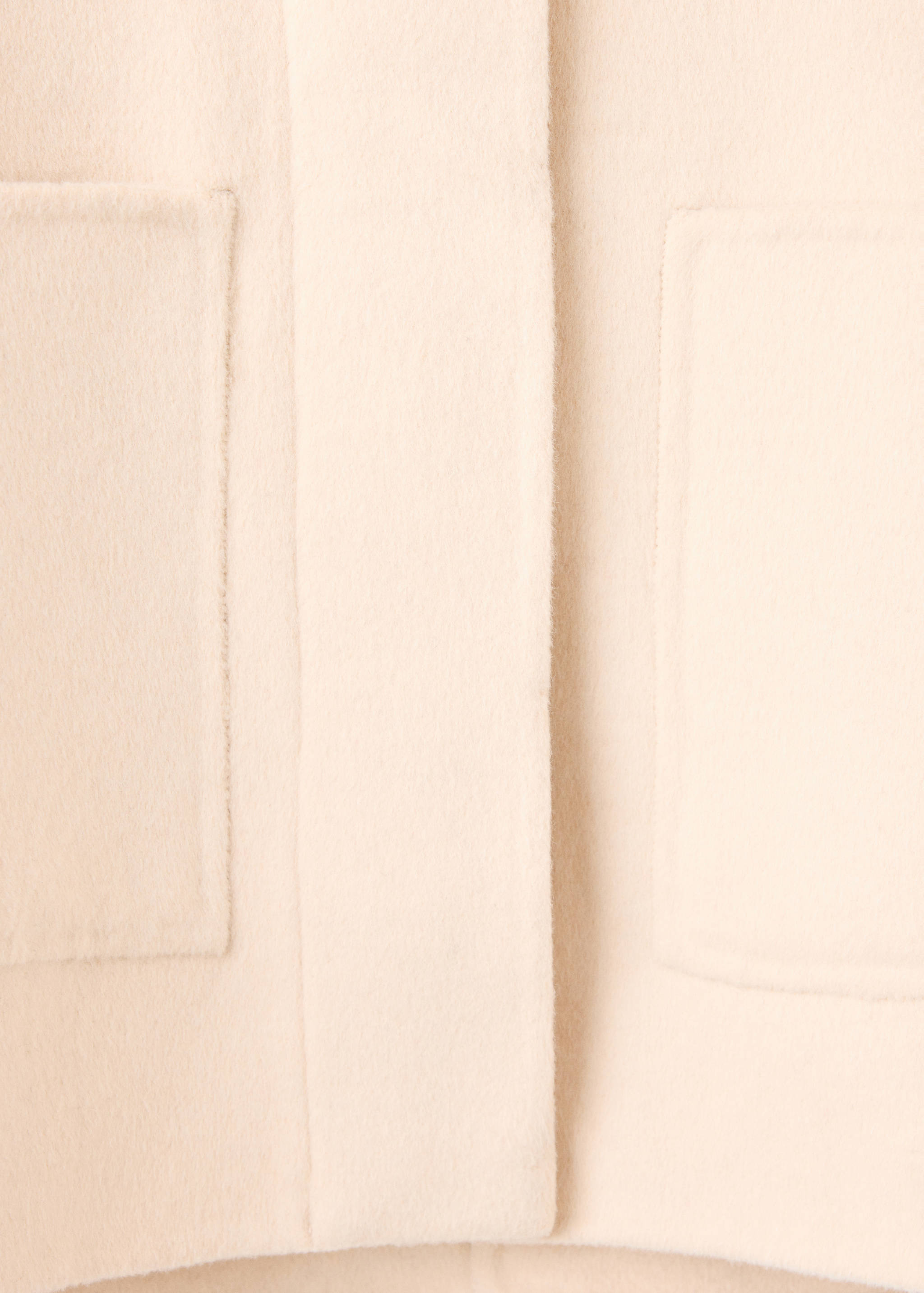 Cropped wool-blend jacket with patch pockets - Details of the article 0