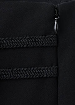 Tailored trousers with frog fastening detail — Black 8