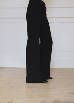 Tailored trousers with frog fastening detail — Black 9