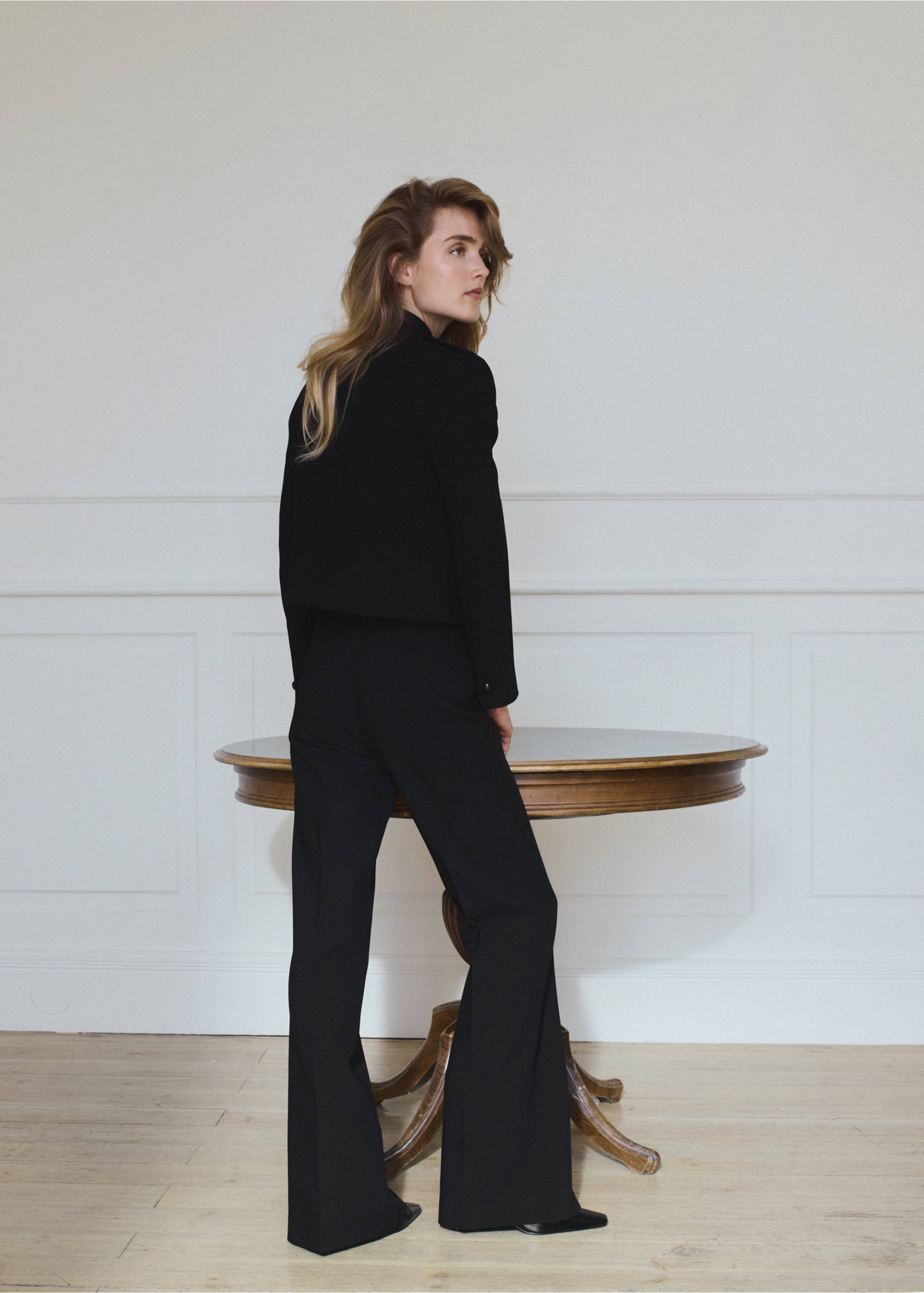Black trousers, back view., Black. Ref: 37095869-01.