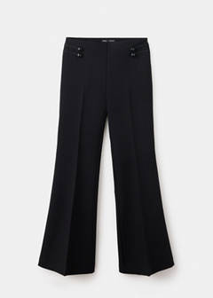 Tailored trousers with frog fastening detail — Black 6