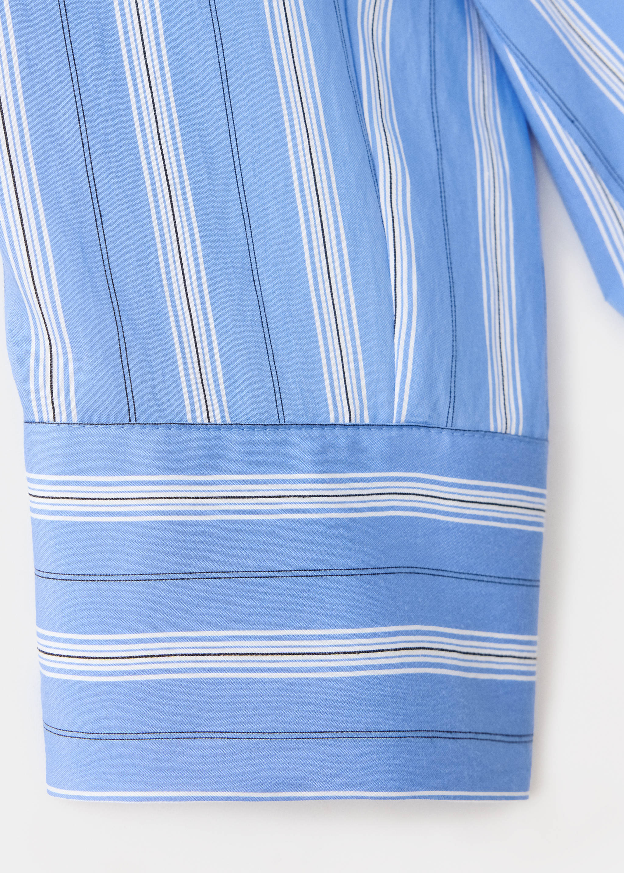 Chemise rayée à col montant - Détail de l'article 0