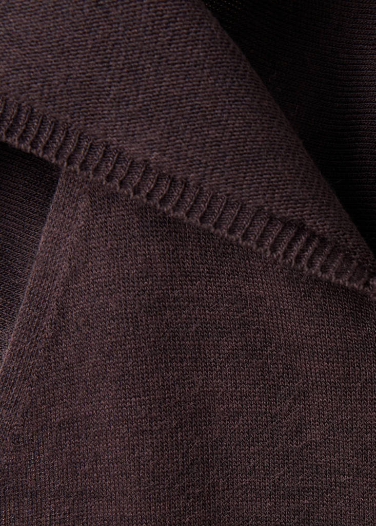 Halter-neck knit top — Brown