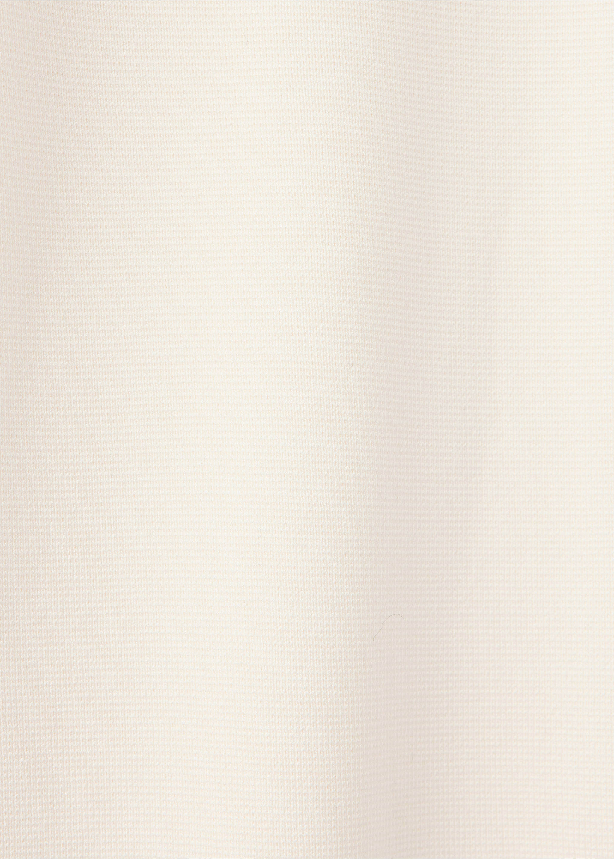 Fine-knit straight-fit trousers - Details of the article 0, Ecru. Ref: 37095878-00.