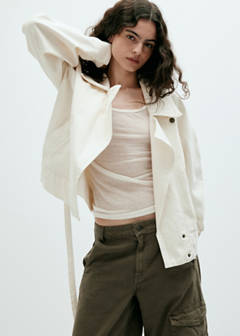 Mid-rise cargo jeans — Khaki 1