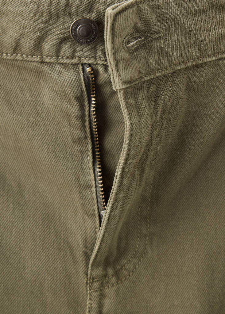 Mid-rise cargo jeans — Khaki