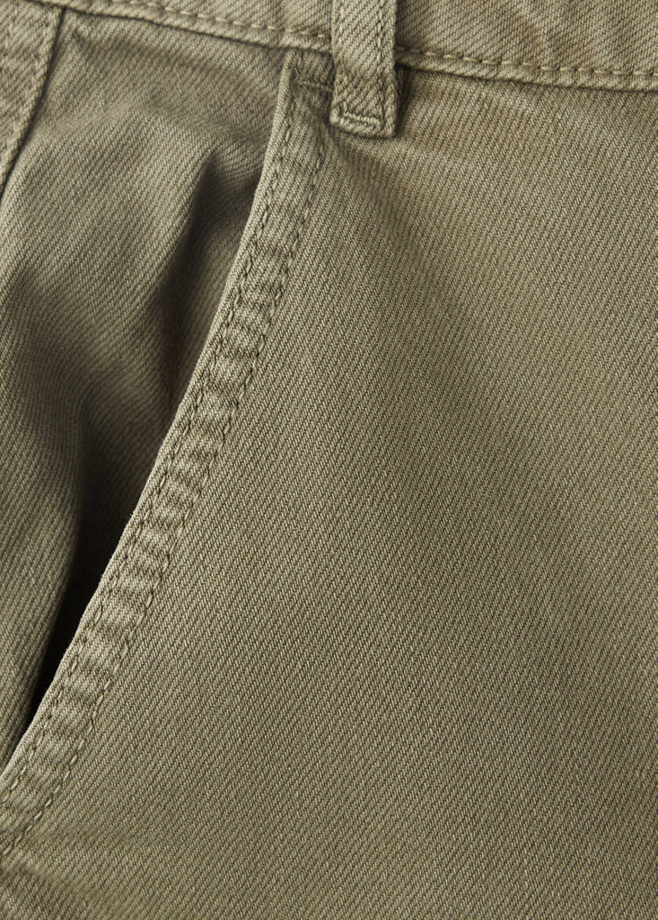 Mid-rise cargo jeans — Khaki