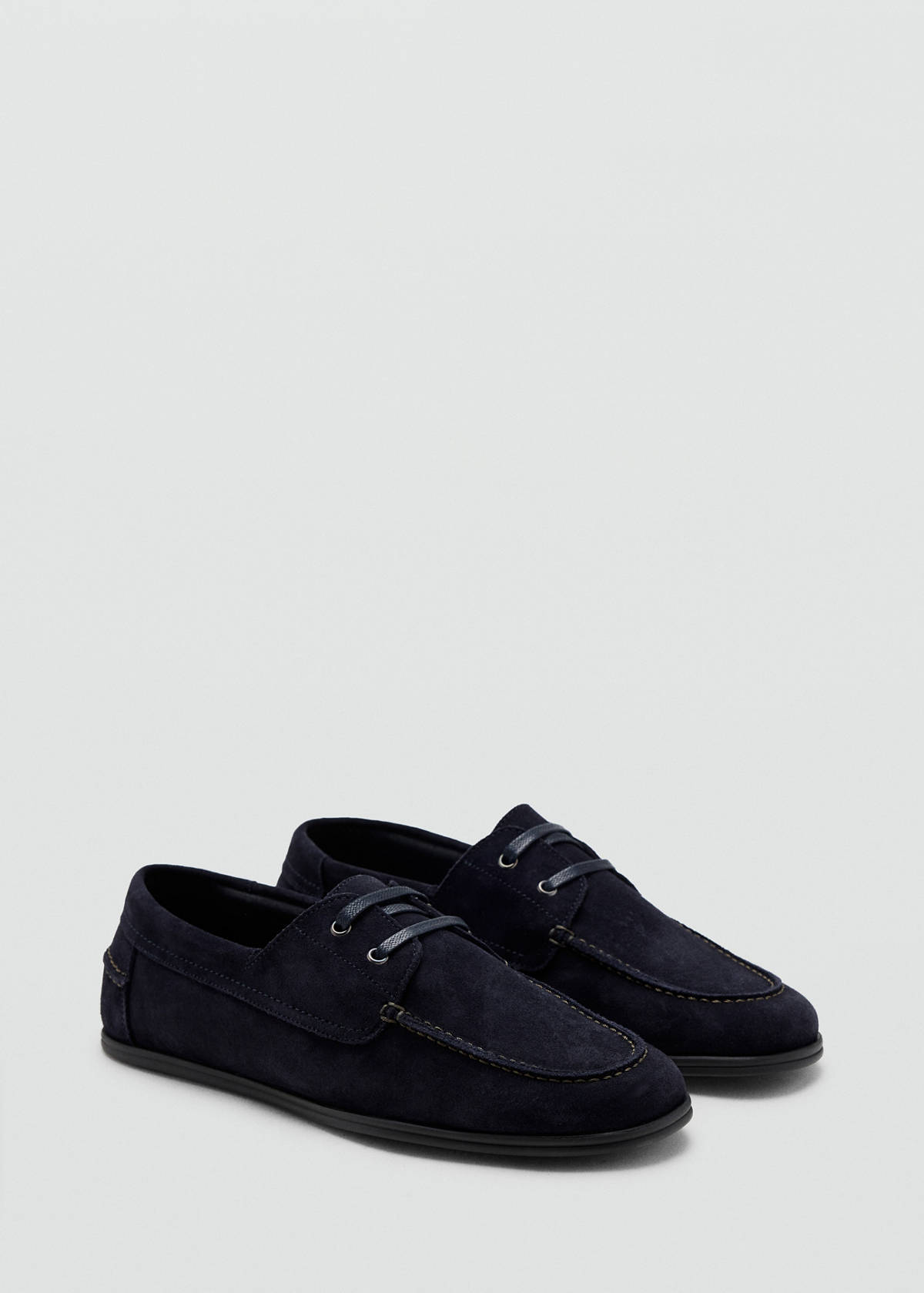 Leather nautical shoes — Indigo Blue