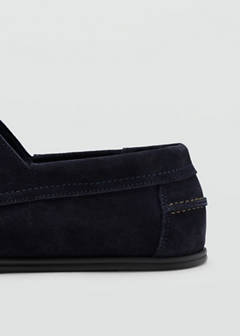 Leather nautical shoes — Indigo Blue 3