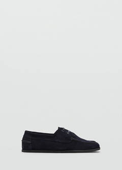 Leather nautical shoes — Indigo Blue 1