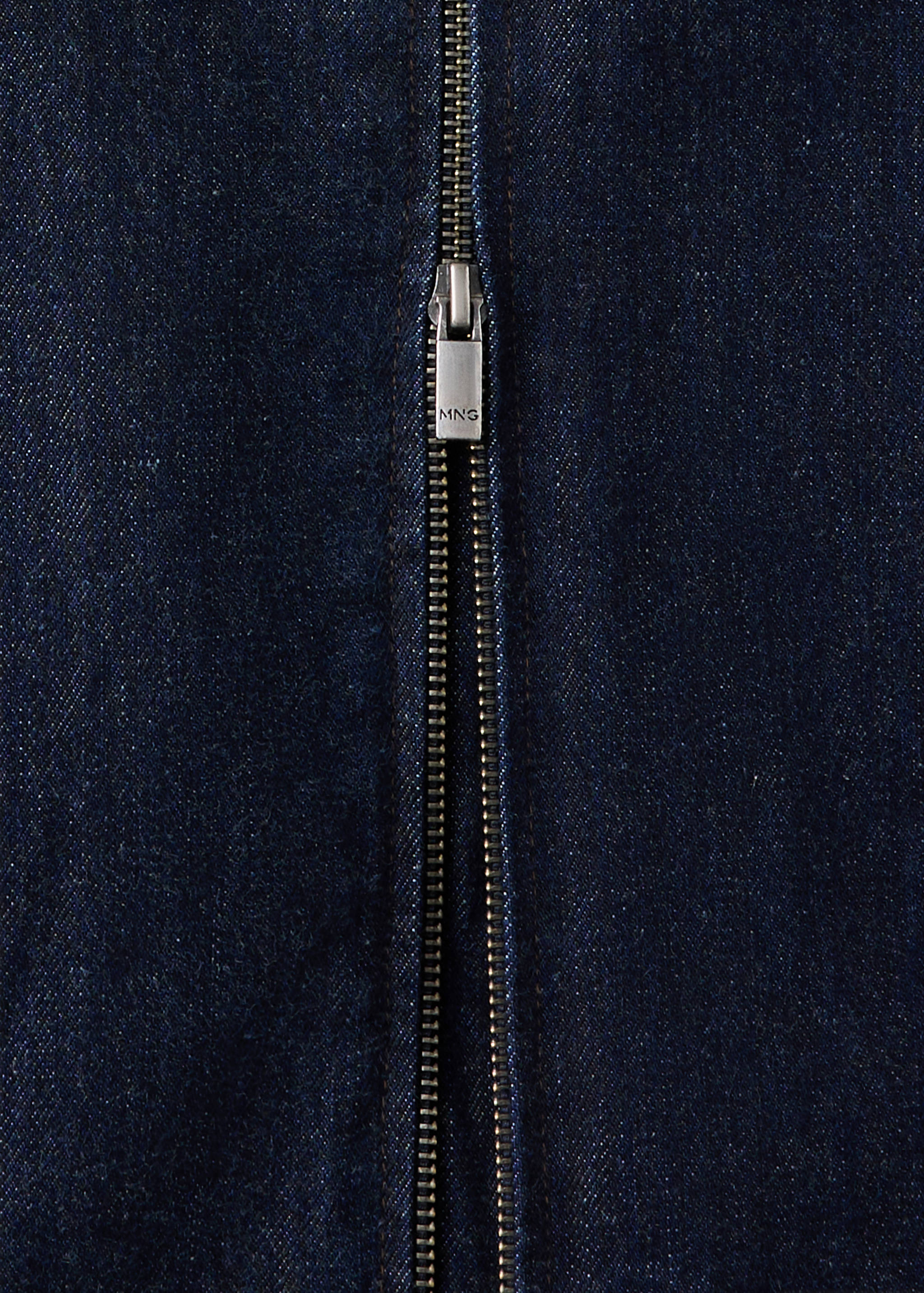 Veste en denim avec fermeture éclair - Détail de l'article 0