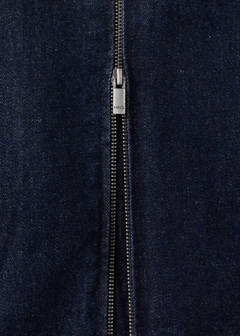 Denim jacket with zipper — Open Blue 11