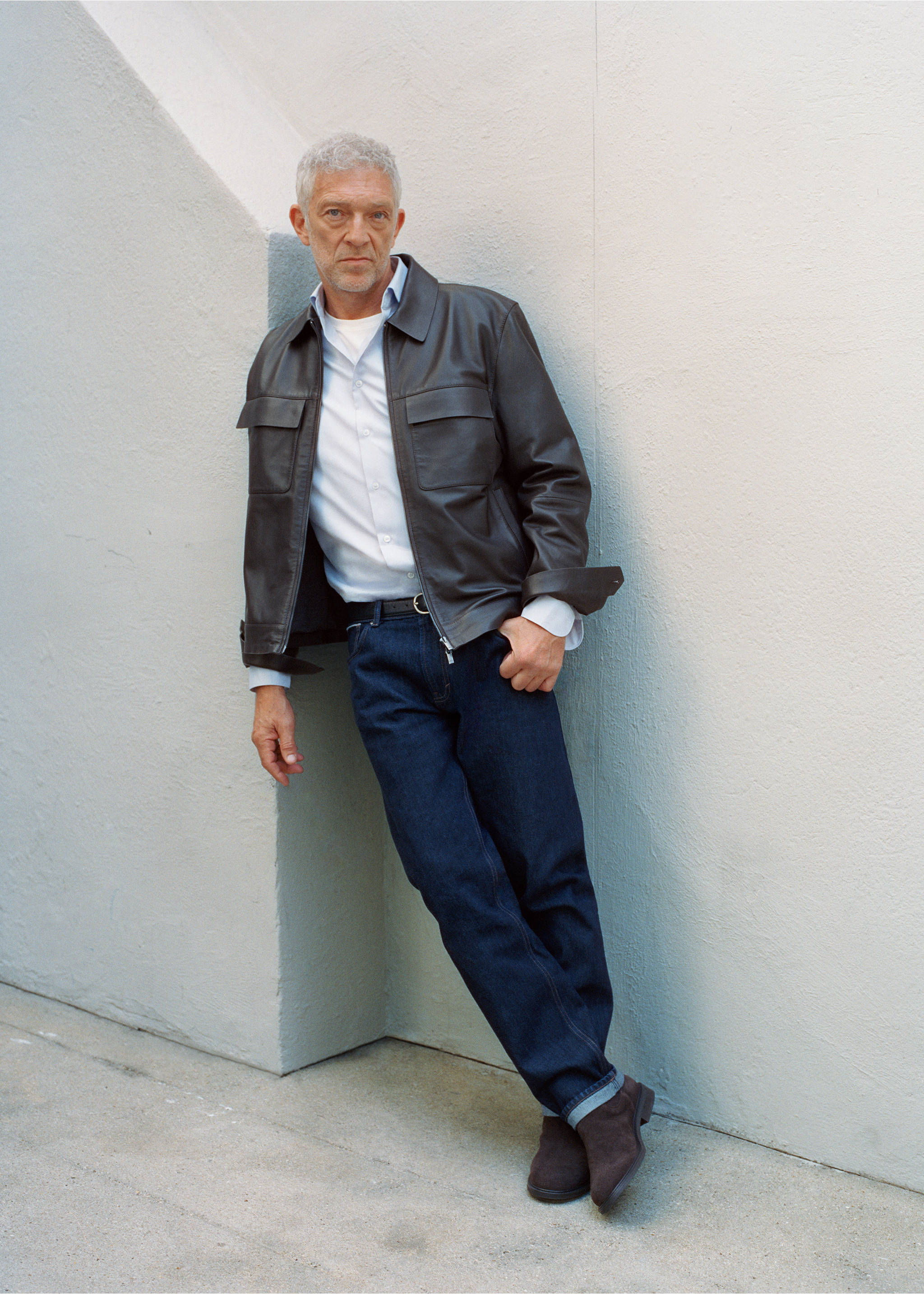 100% leather jacket with pockets - Details of the article 3, Chocolate. Ref: 37095974-01.