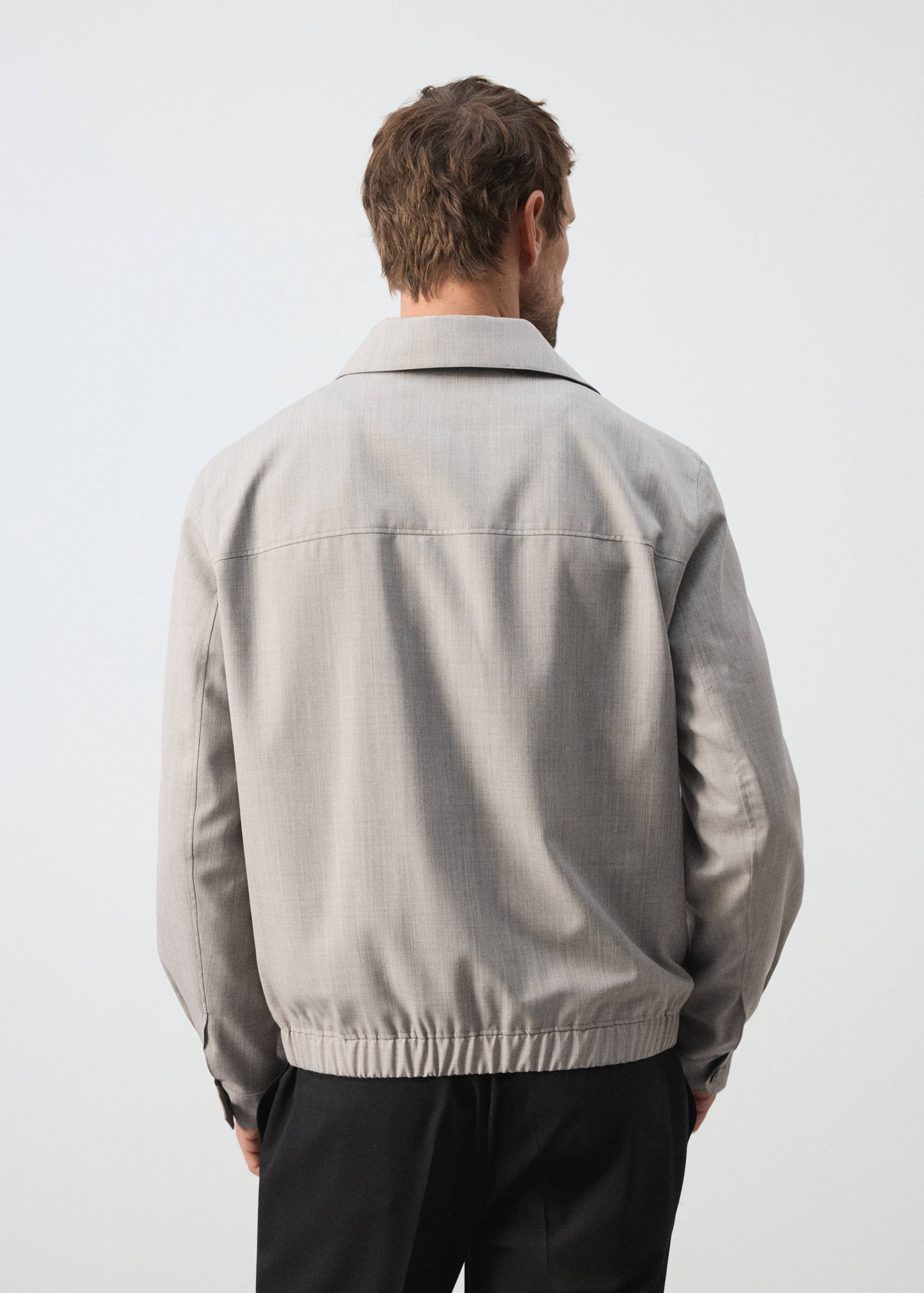 Wool-blend bomber jacket - Reverse of the article