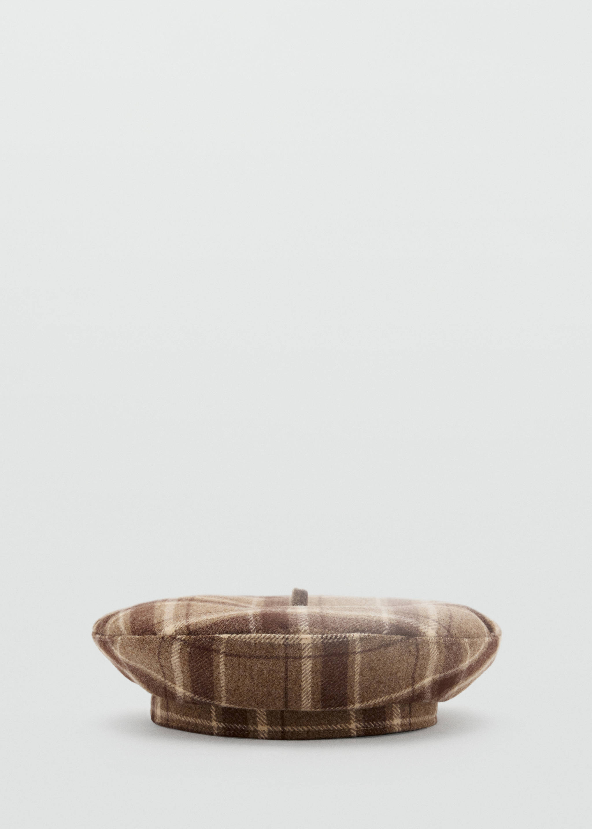 Wool-blend checked beret - Article without model