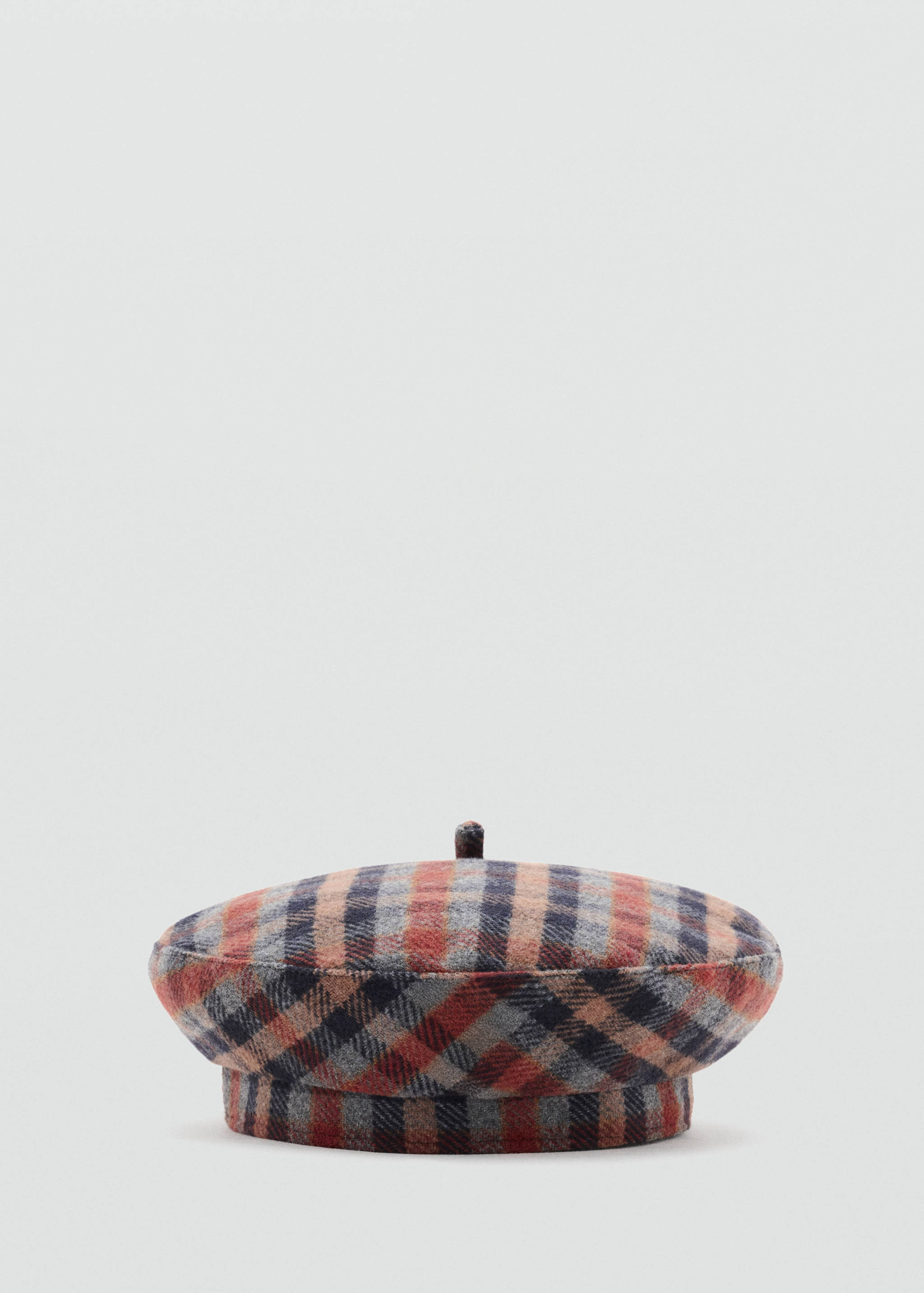 Wool-blend checked beret - Article without model