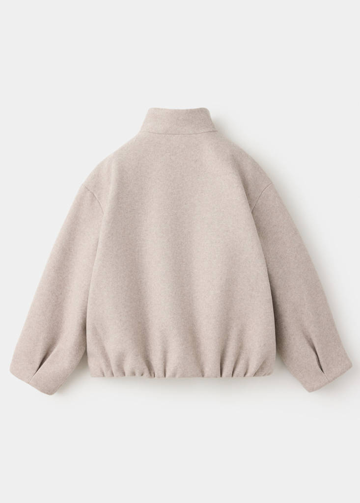 Wool bomber jacket