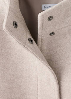 Wool bomber jacket — Sand 2