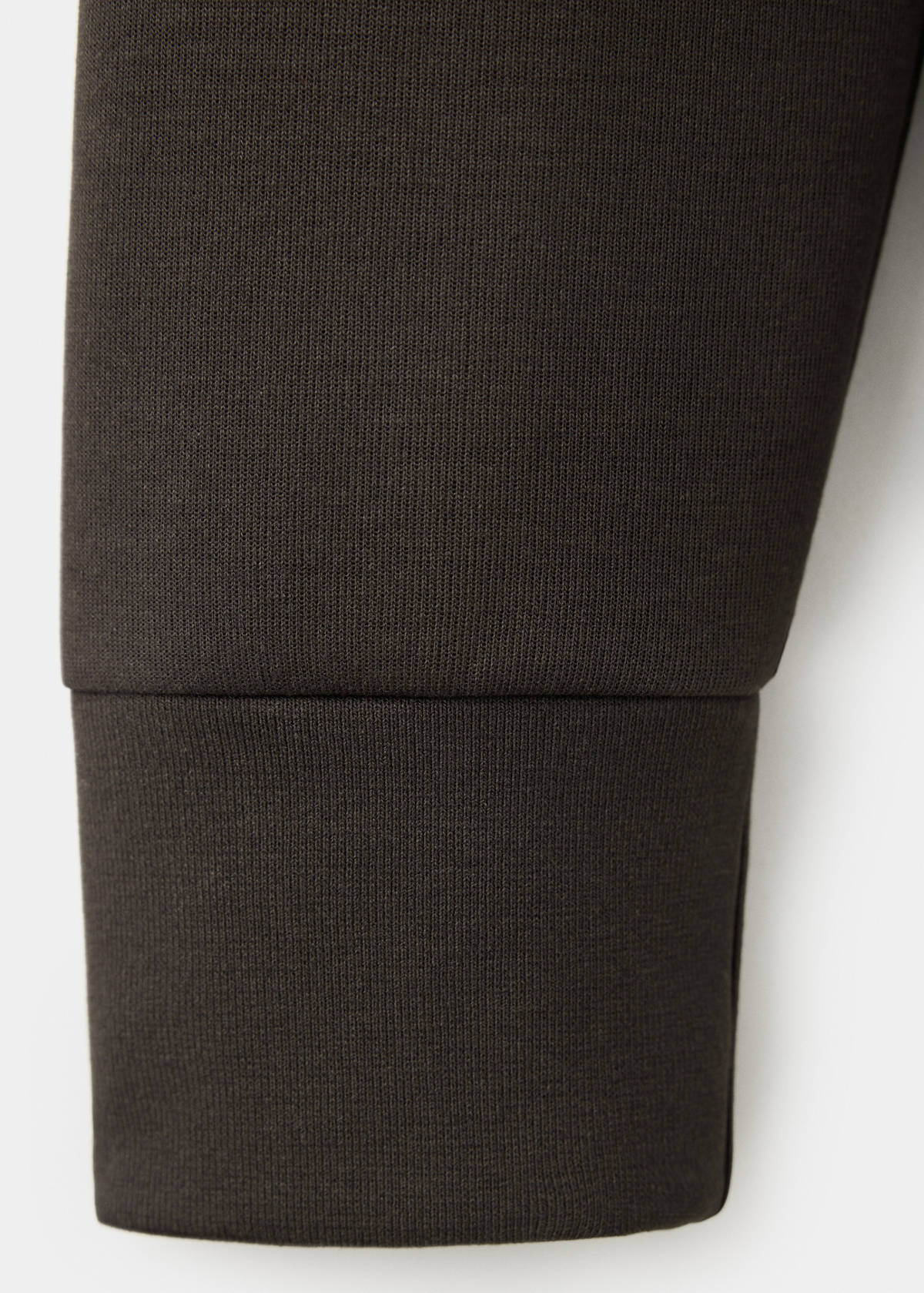Cotton-blend regular-fit sweatshirt — Brown