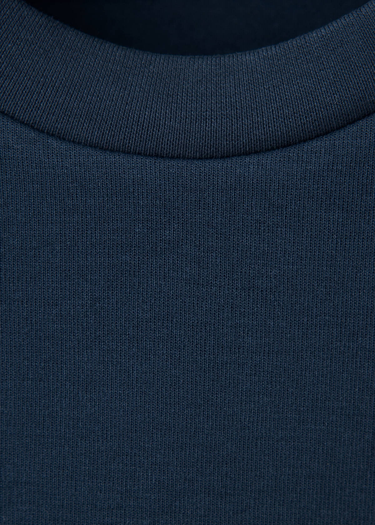Cotton-blend regular-fit sweatshirt — Night Blue