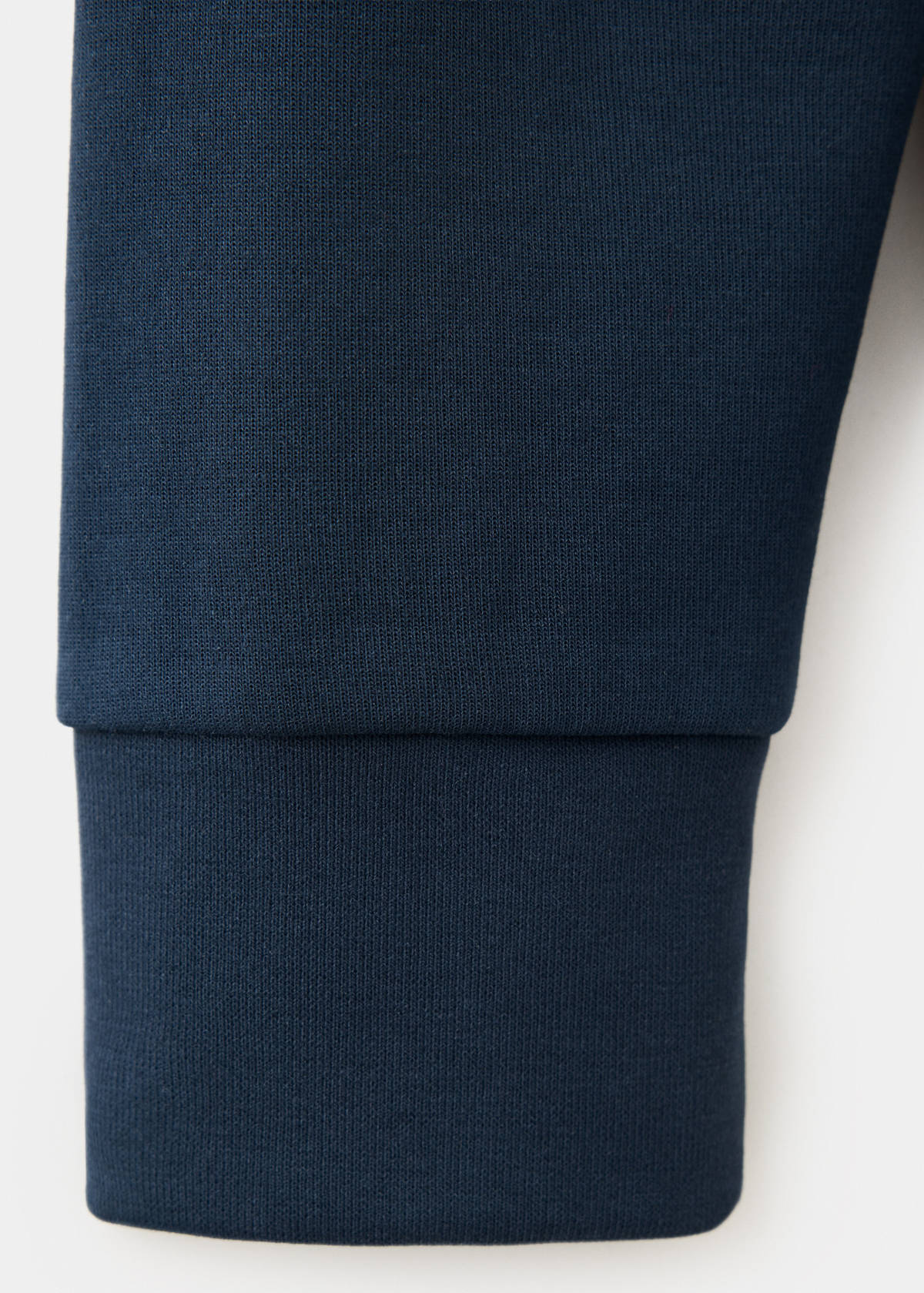 Cotton-blend regular-fit sweatshirt — Night Blue