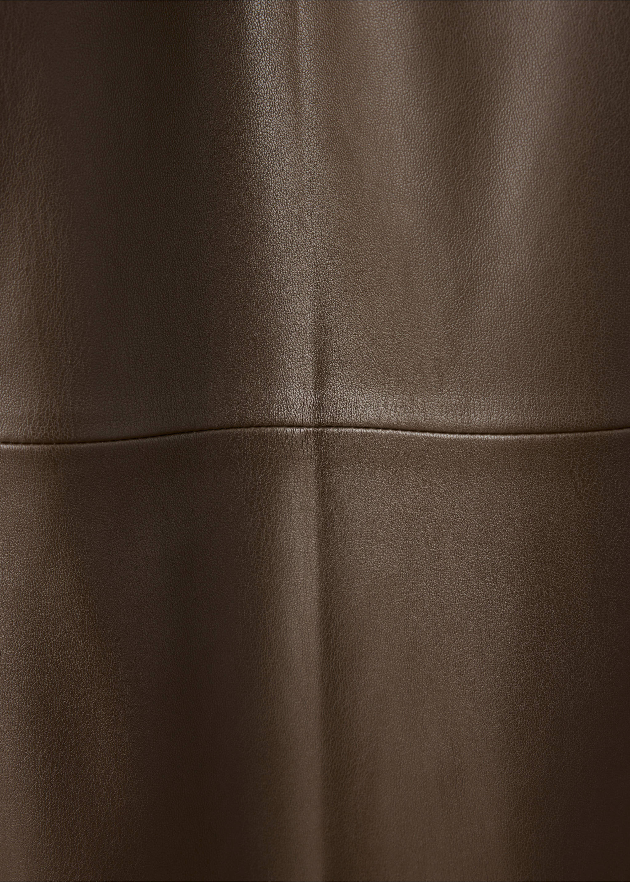 Deri görünümlü wide leg pantolon - Ürün detayı 0, Orta Kahverengi. Ref: 37095986-00.