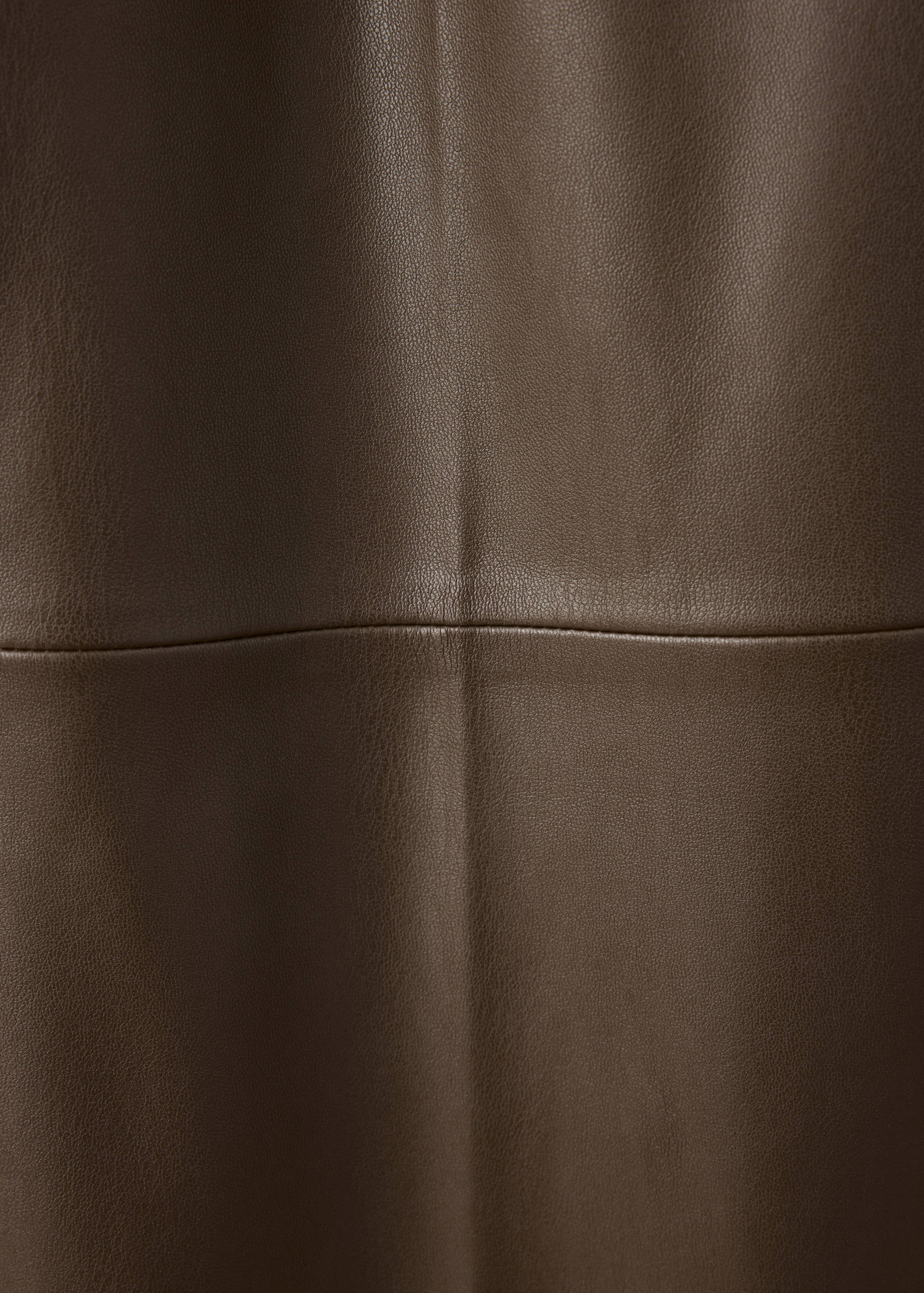Wide leg faux-leather trousers - Details of the article 0
