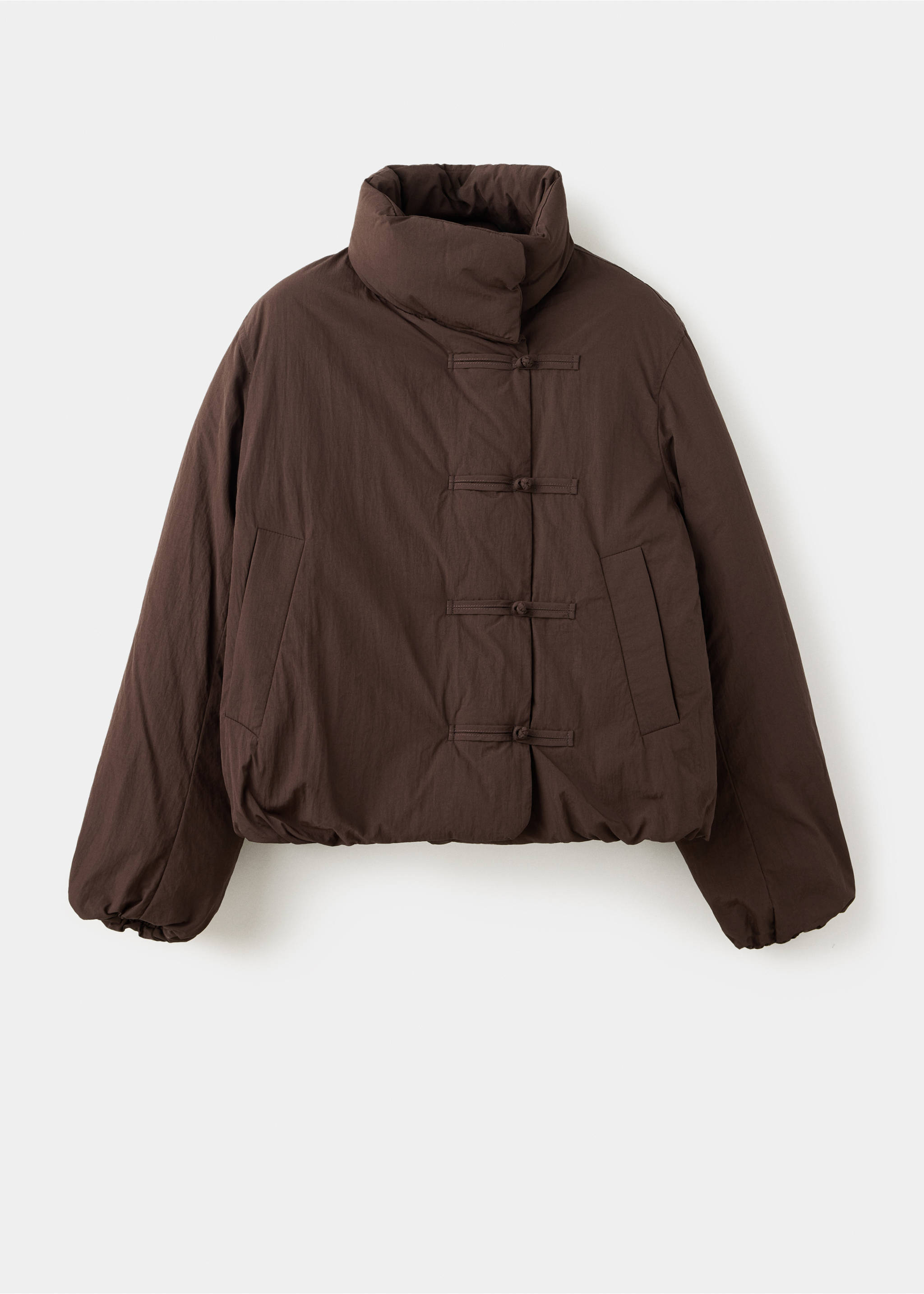 Anorak acolchado alamares - Artículo sin modelo, Chocolate. Ref: 37095987-00.