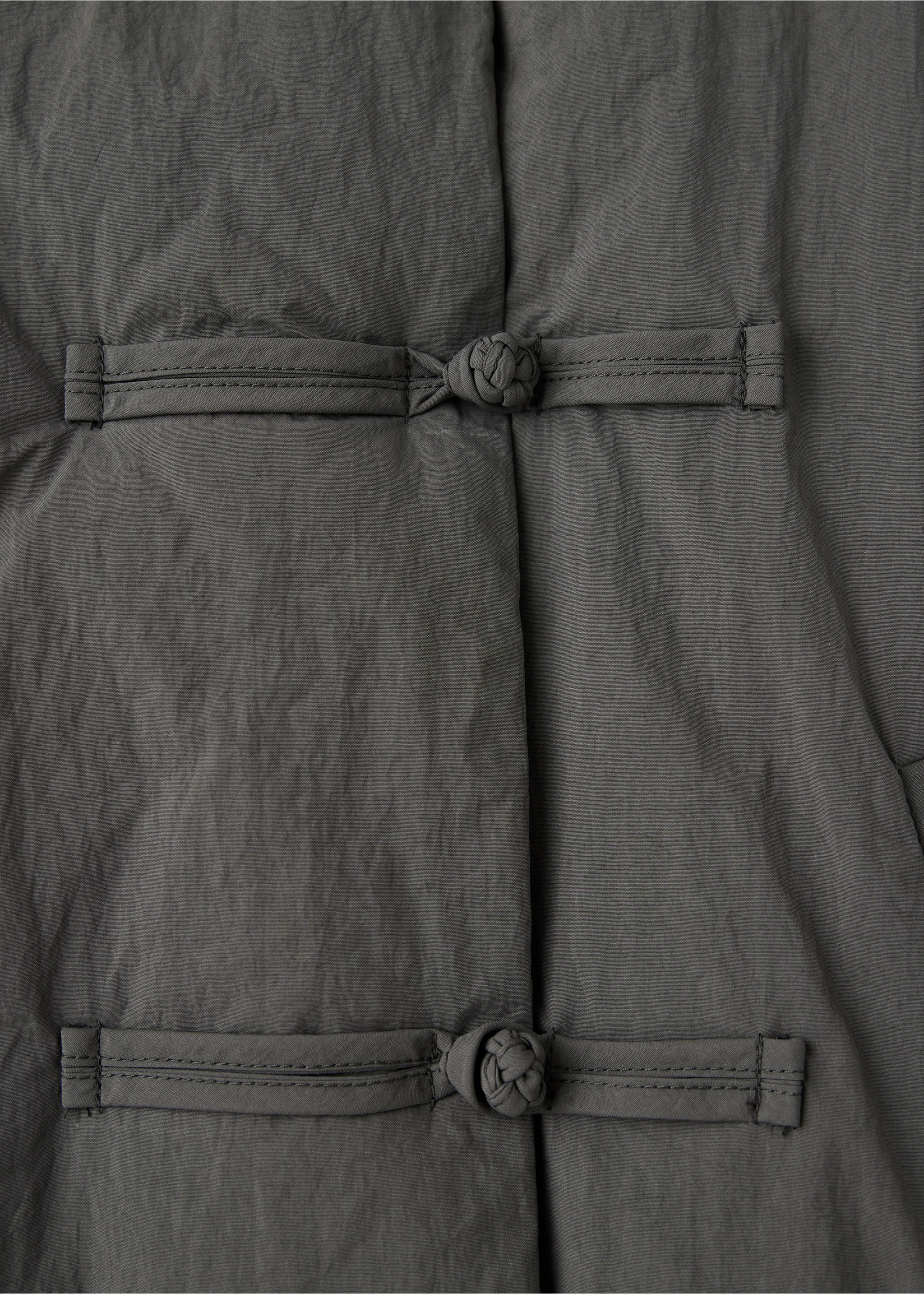 Quilted toggle anorak - Details of the article 8, Grey. Ref: 37095987-00.