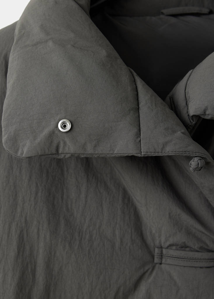 Padded anorak with toggle fastenings — Grey