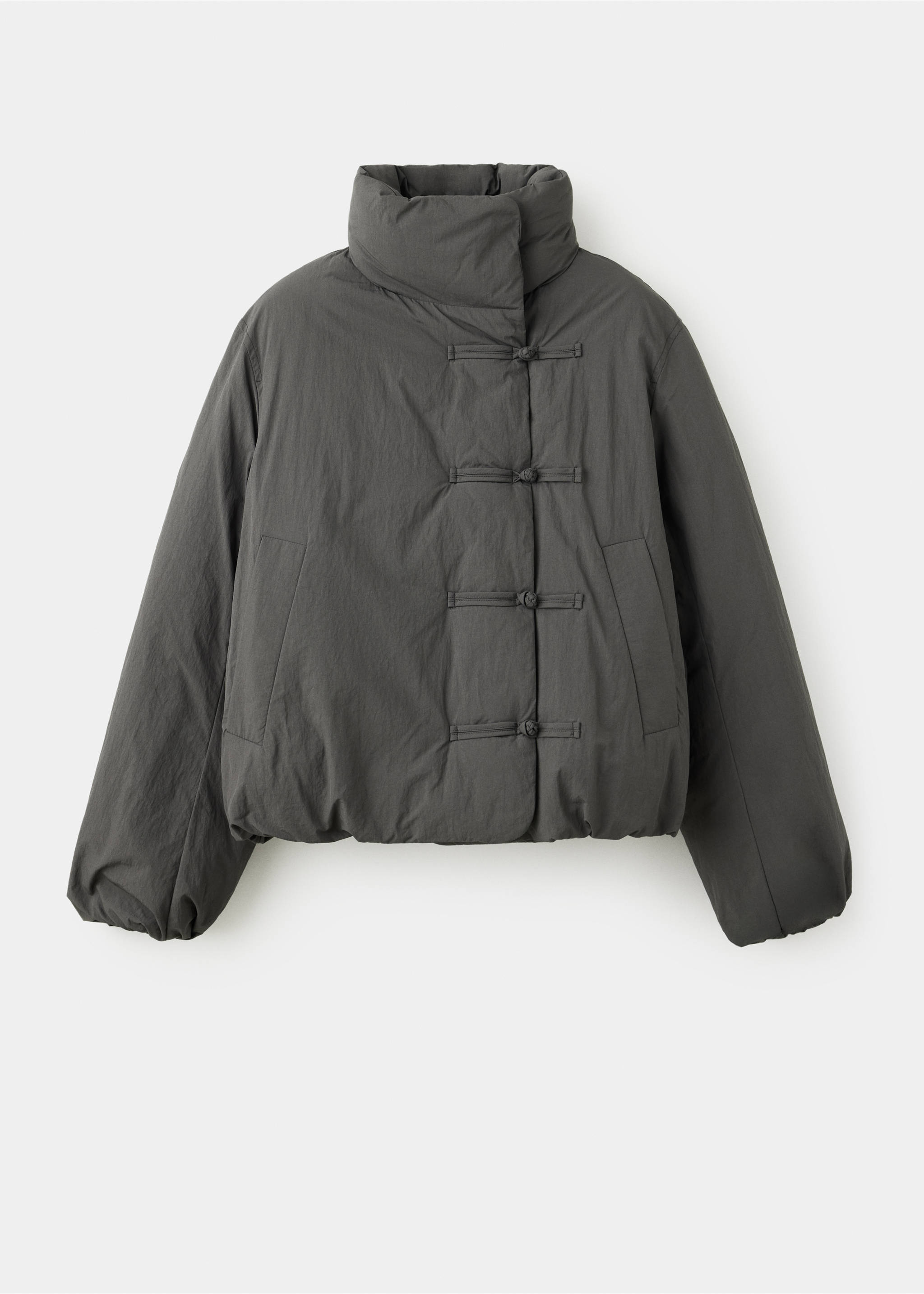 Quilted toggle anorak - Article without model, Grey. Ref: 37095987-00.