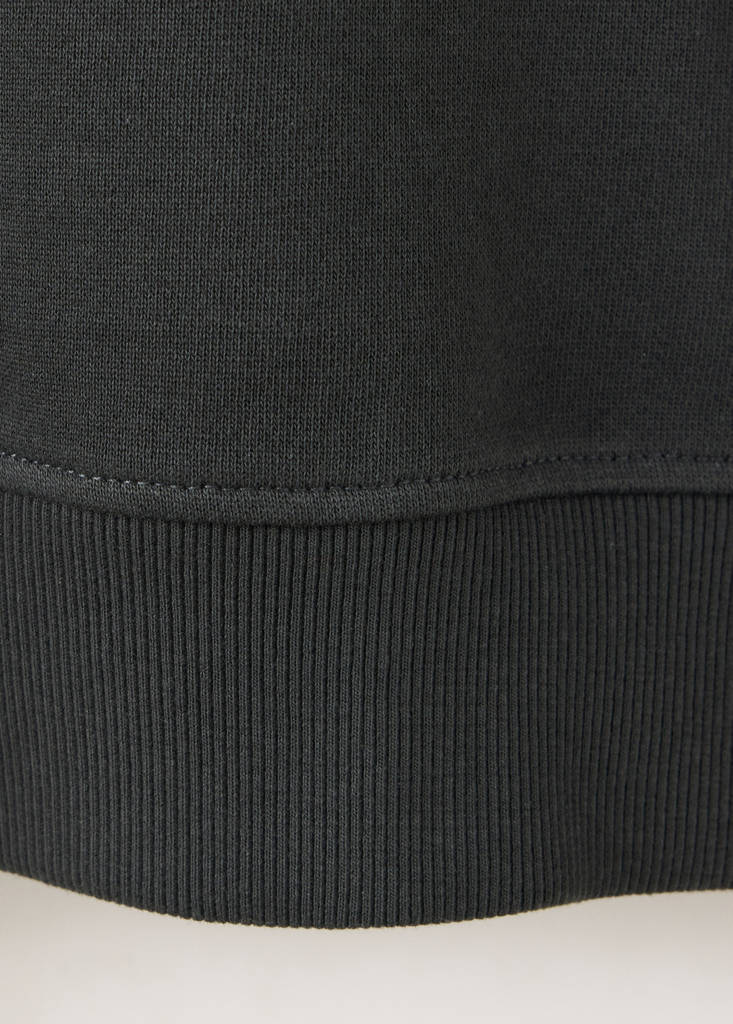 Hoodie with tie detail — Charcoal