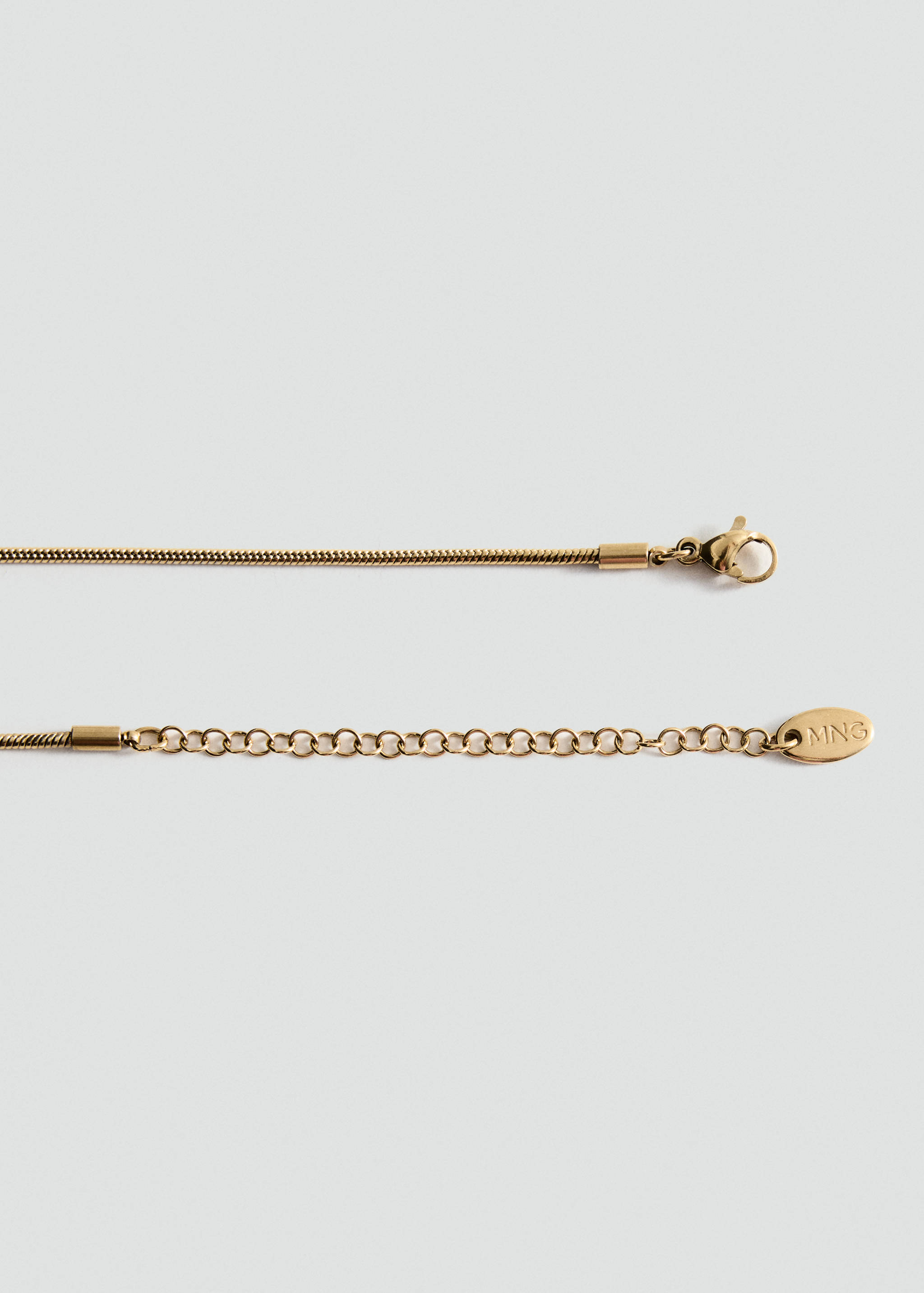 Stainless steel beaded necklace - Details of the article 1