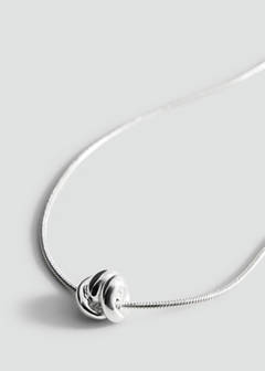 Stainless steel bead necklace — Silver 1