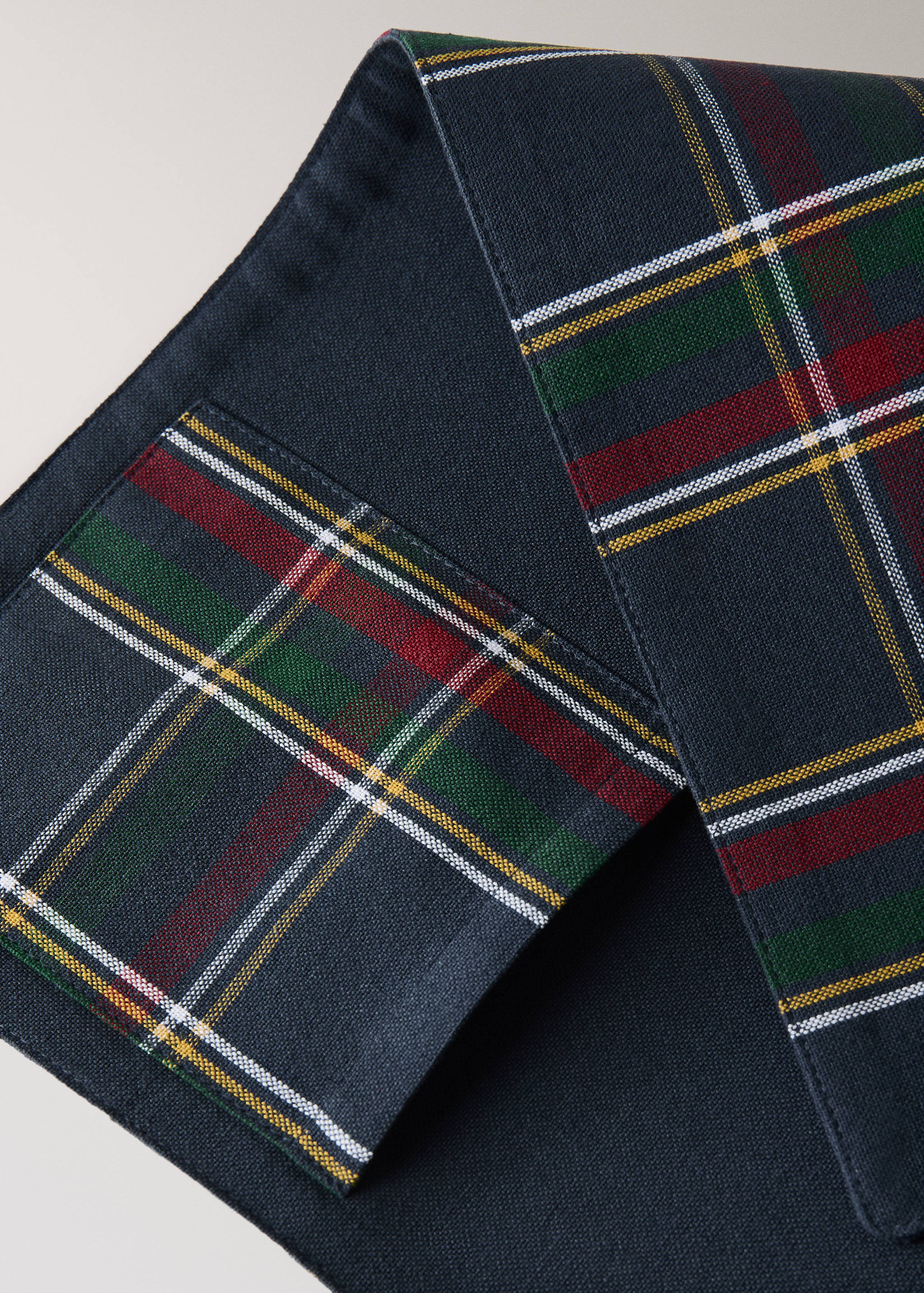 Σουπλά διπλής όψης καρό tartan - Λεπτομέρεια του προϊόντος 1