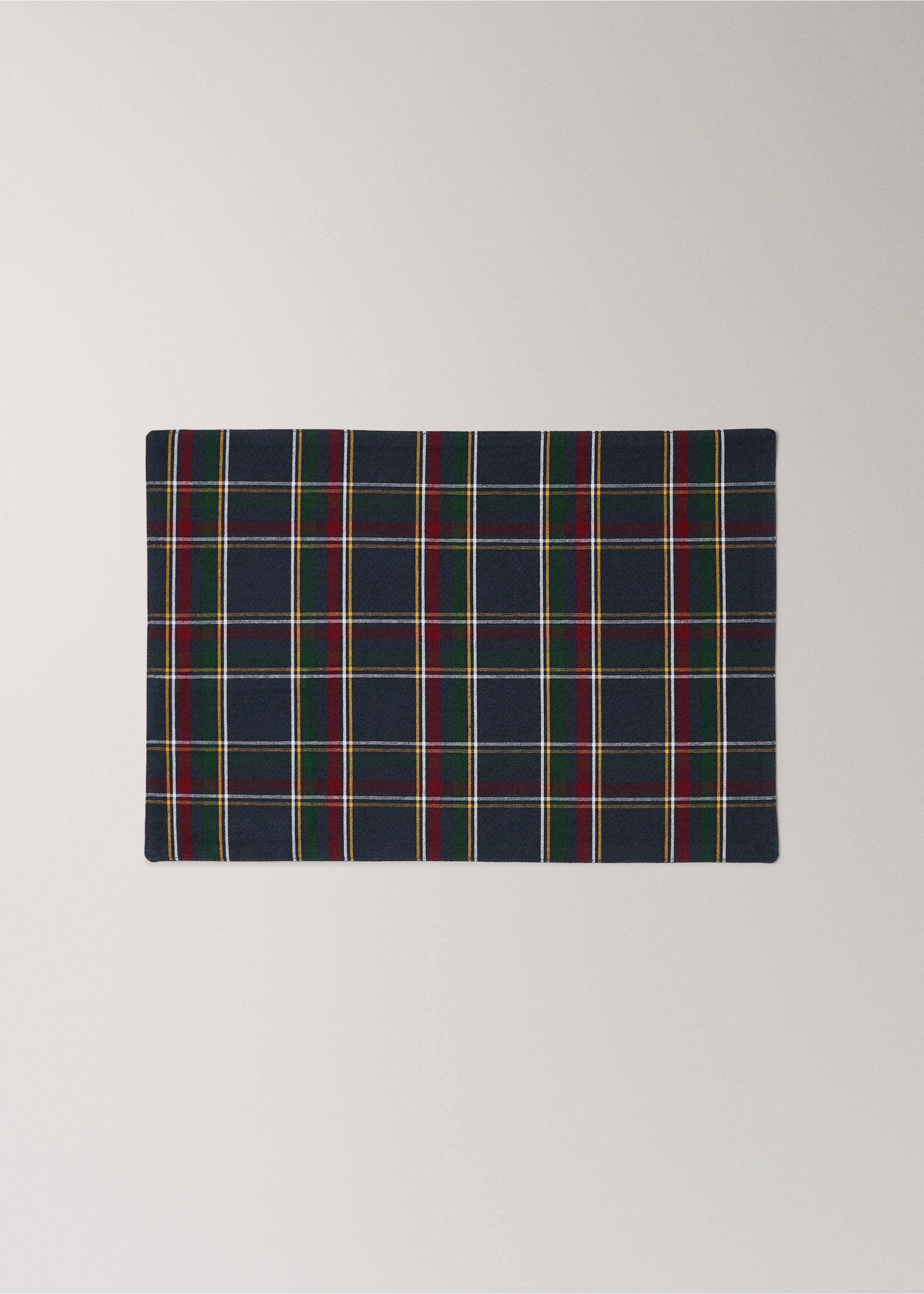 Σουπλά διπλής όψης καρό tartan - Λεπτομέρεια του προϊόντος 3, Μπλε. Ref: 37095992-00.