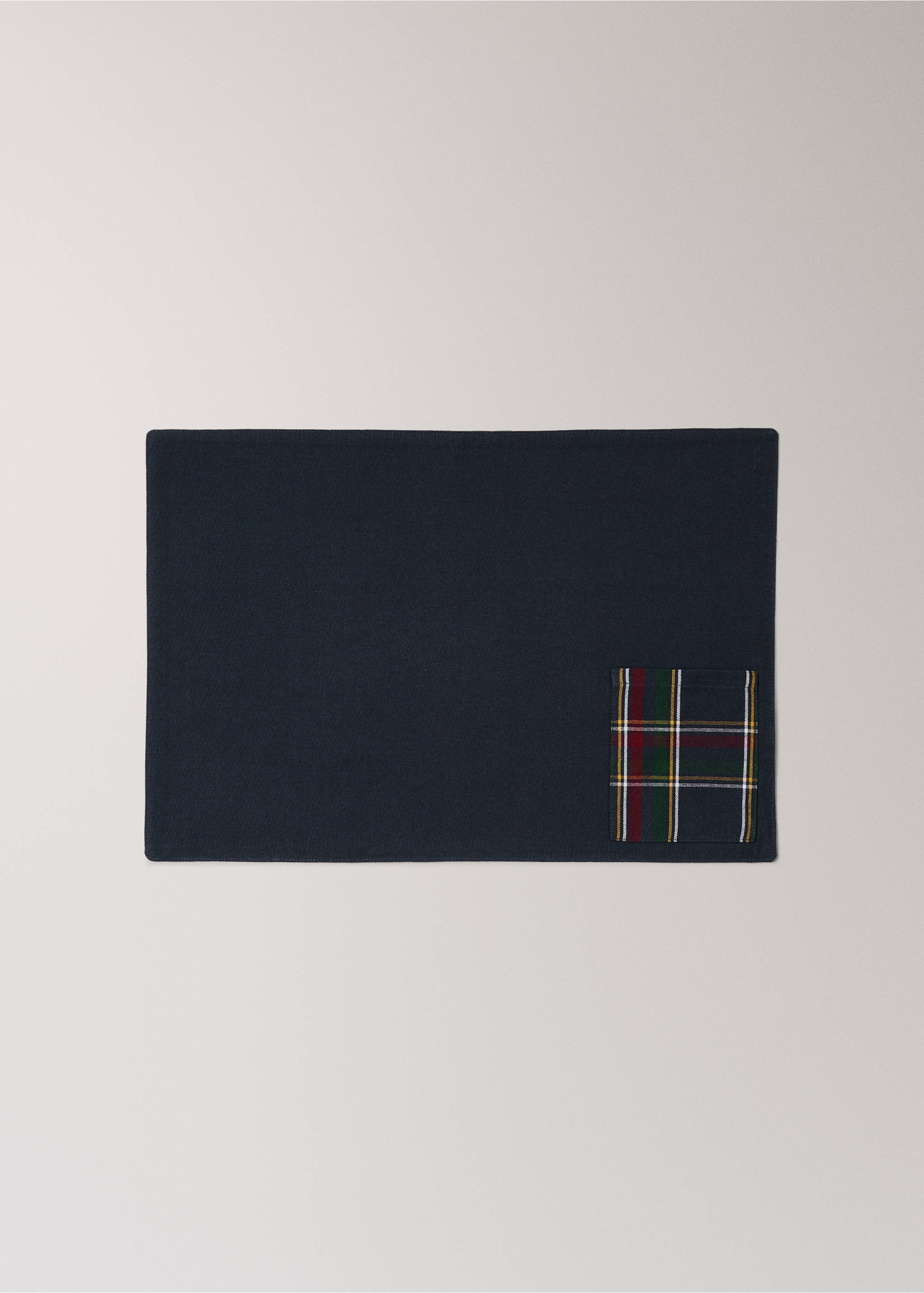 Σουπλά διπλής όψης καρό tartan - Προϊόν χωρίς μοντέλο, Μπλε. Ref: 37095992-00.